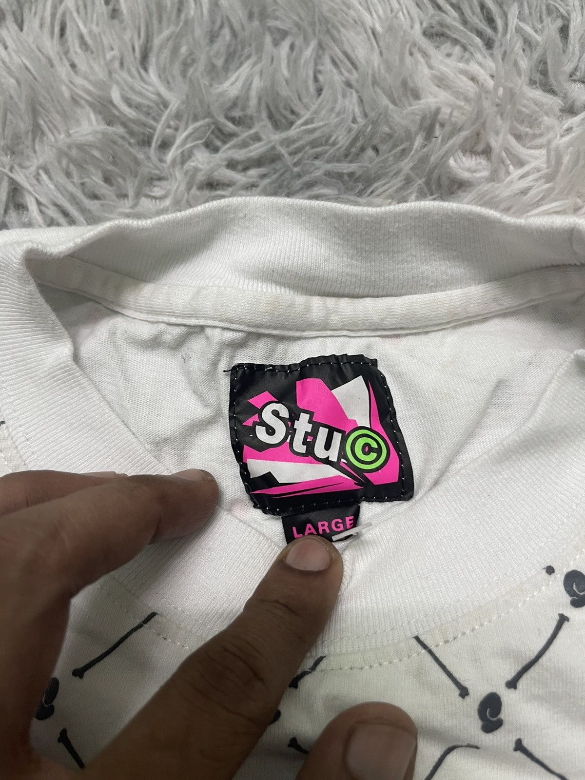 Stussy 90s STUSSY ZUCCA MONOGRAM SLEEVELESS SHIRT Size US L / EU 52-54 / 3 - 9 Thumbnail