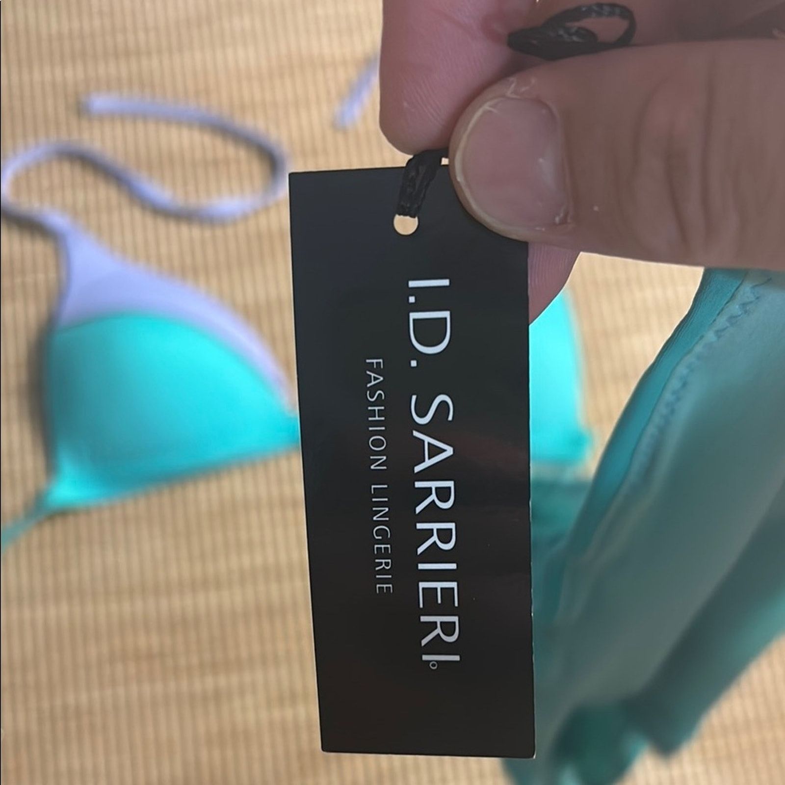 Other NWT I.D. SARRIERI Blue and Purple Bikini Set Swimwear Size S Size ONE SIZE - 3 Thumbnail