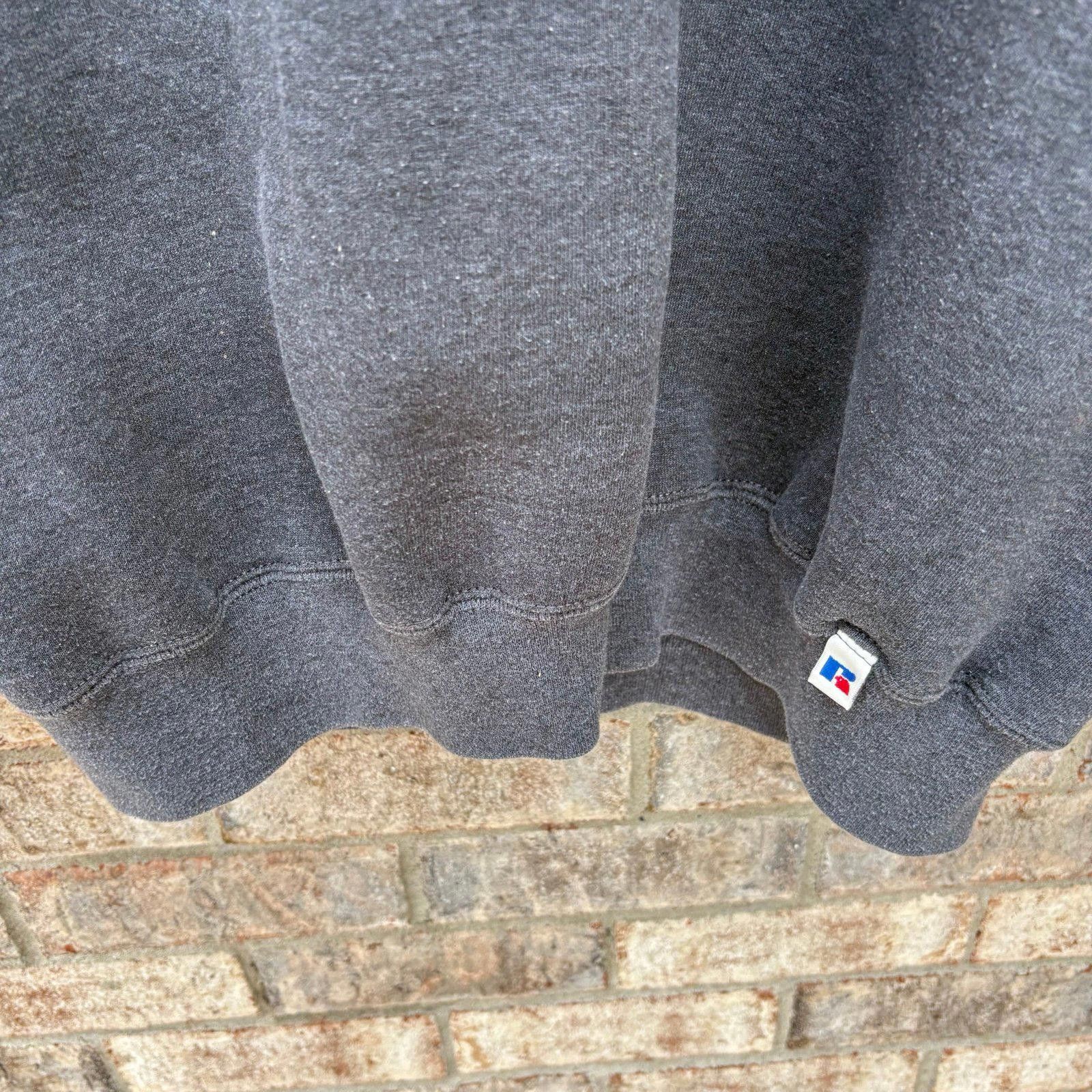 Russell Athletic Vintage 90s Charcoal grey Sweatshirt Size US XL / EU 56 / 4 - 4 Thumbnail