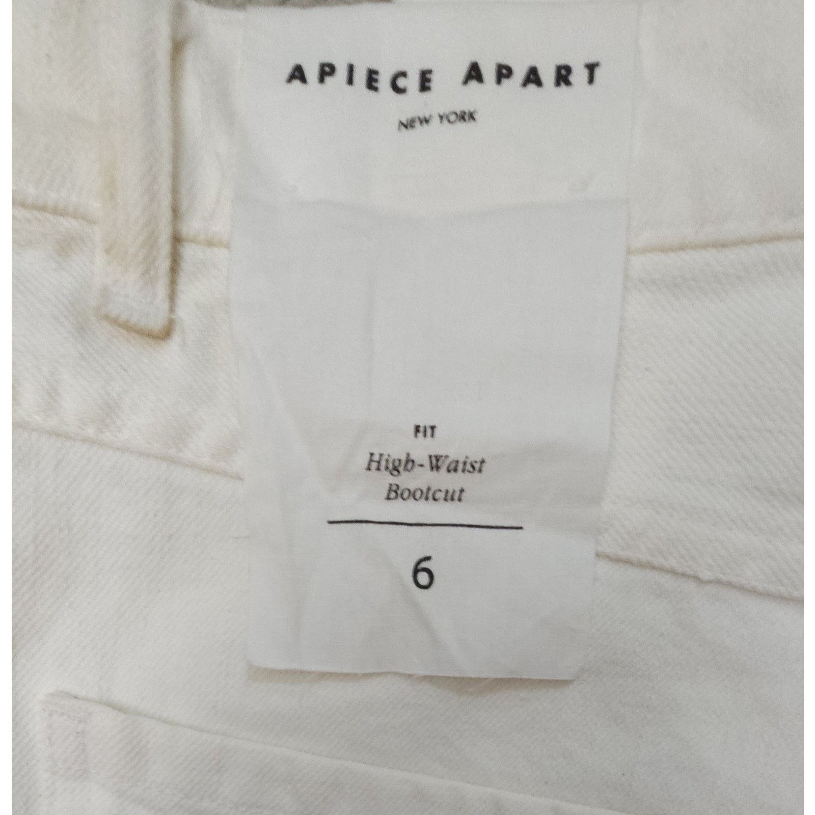 Apiece Apart Women's Apiece Apart Denim High Waist Bootcut Cotton Jean 6 Size 28" / US 6 / IT 42 - 3 Thumbnail