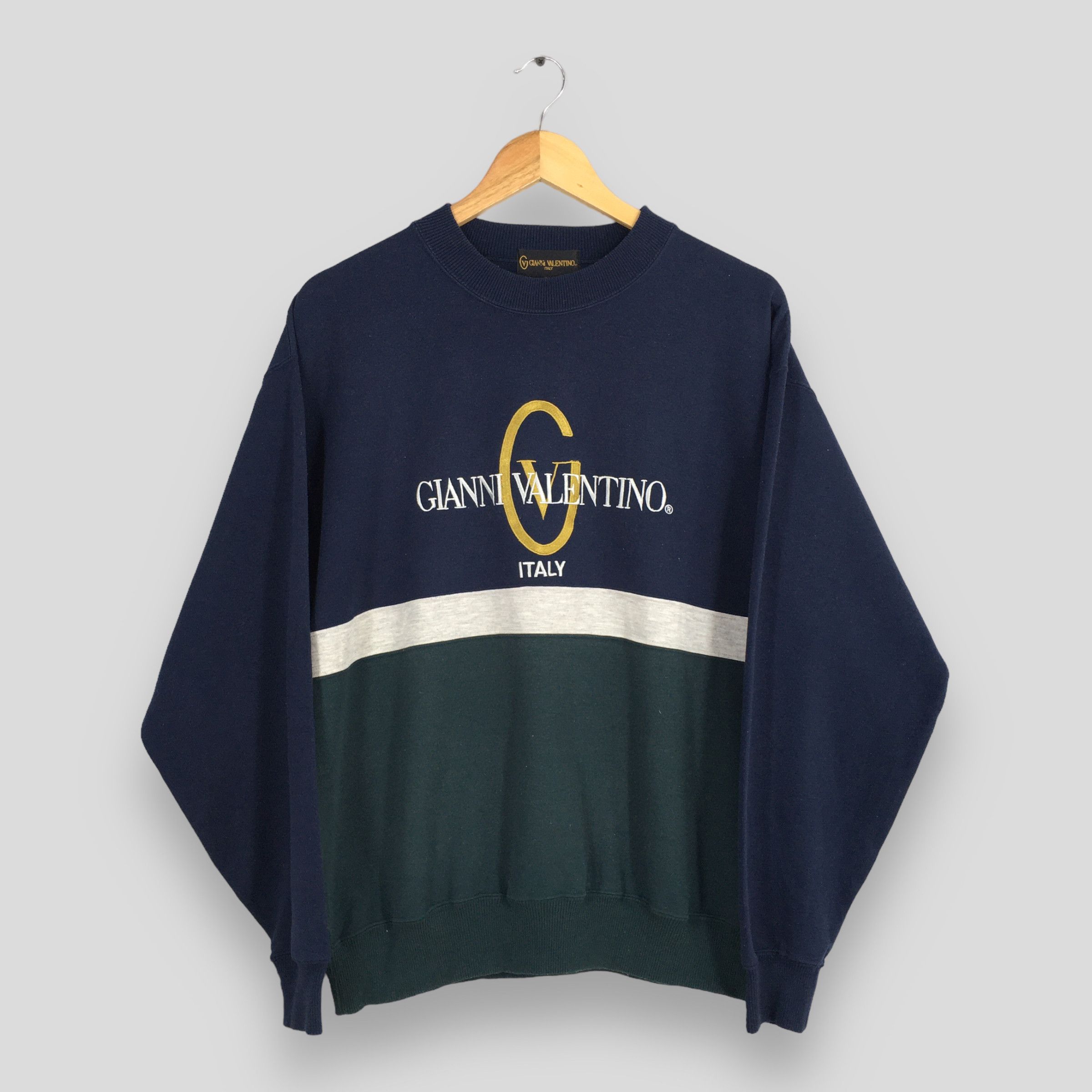Giovanni Valentino Gianni Valentino Spell Out Embroidery Sweatshirt Large Size US L / EU 52-54 / 3 - 1 Thumbnail