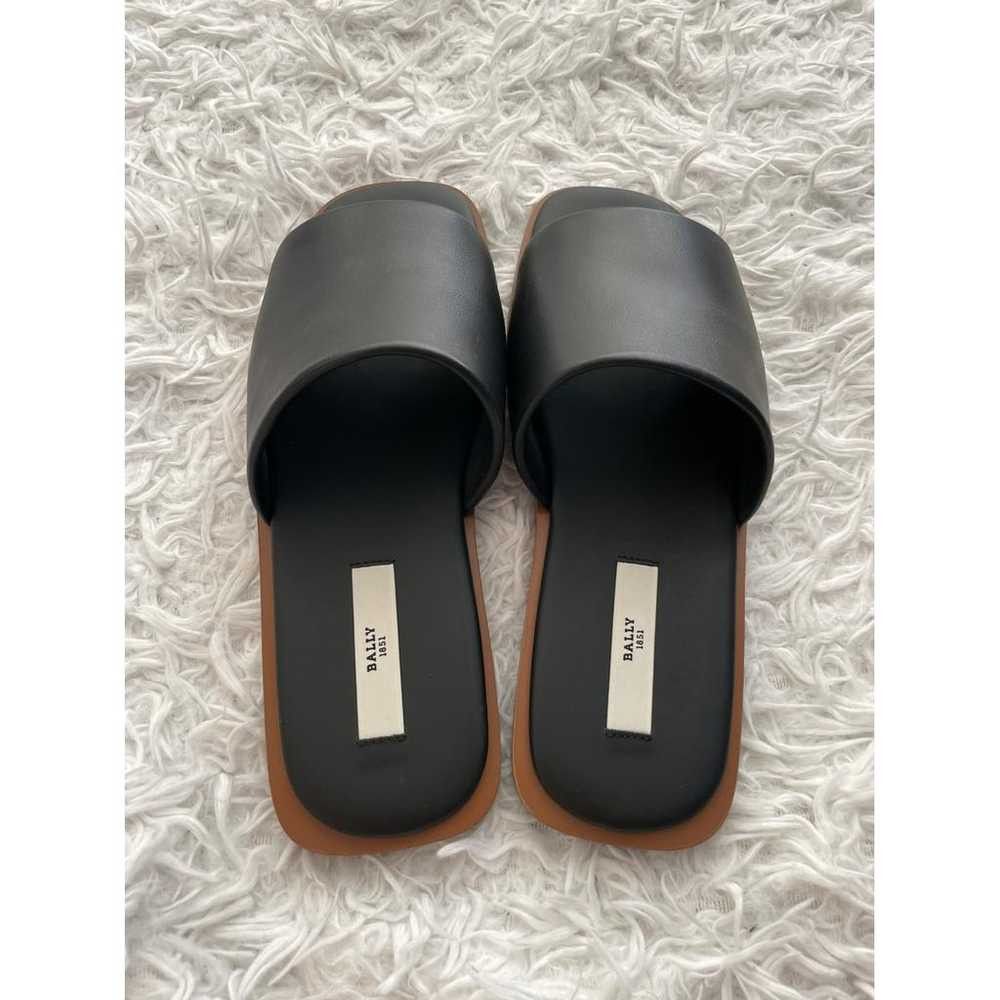 Bally o1y1224 Leather Slippers in Black Size US 7 / EU 40 - 5 Thumbnail