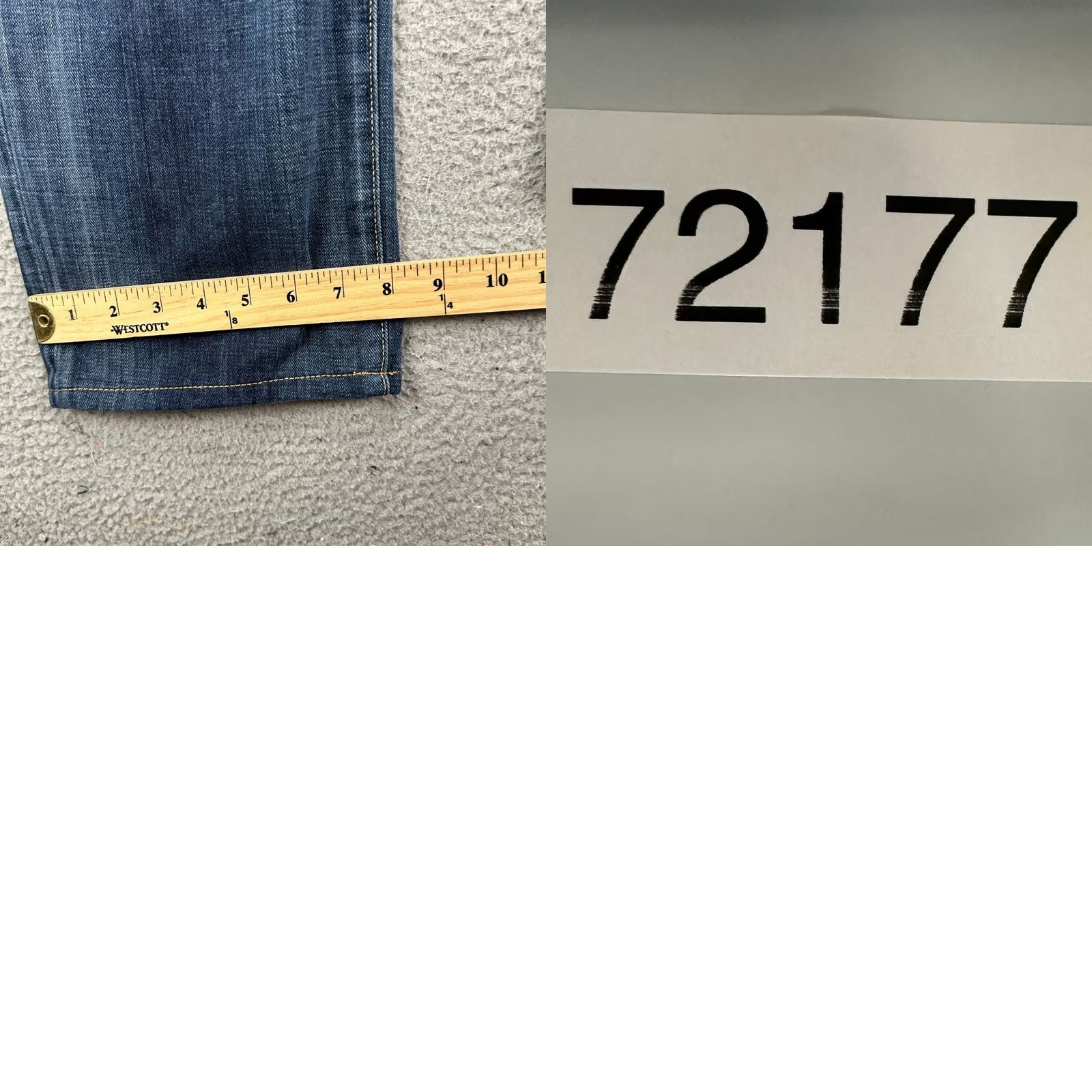Lucky Brand Lucky Brand 221 Mens Straight Jeans 38X32 Blue Distressed Candiani Denim Jeans Breathing Pockets Cotton Casual Walking Adult Comfort Mens Size US 38 / EU 54 - 9 Thumbnail