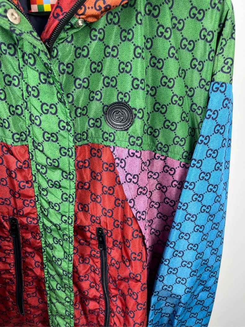 Gucci Gucci Size 38 Full printed logo stitching hooded jacket 25 Size US XS / EU 42 / 0 - 3 Thumbnail