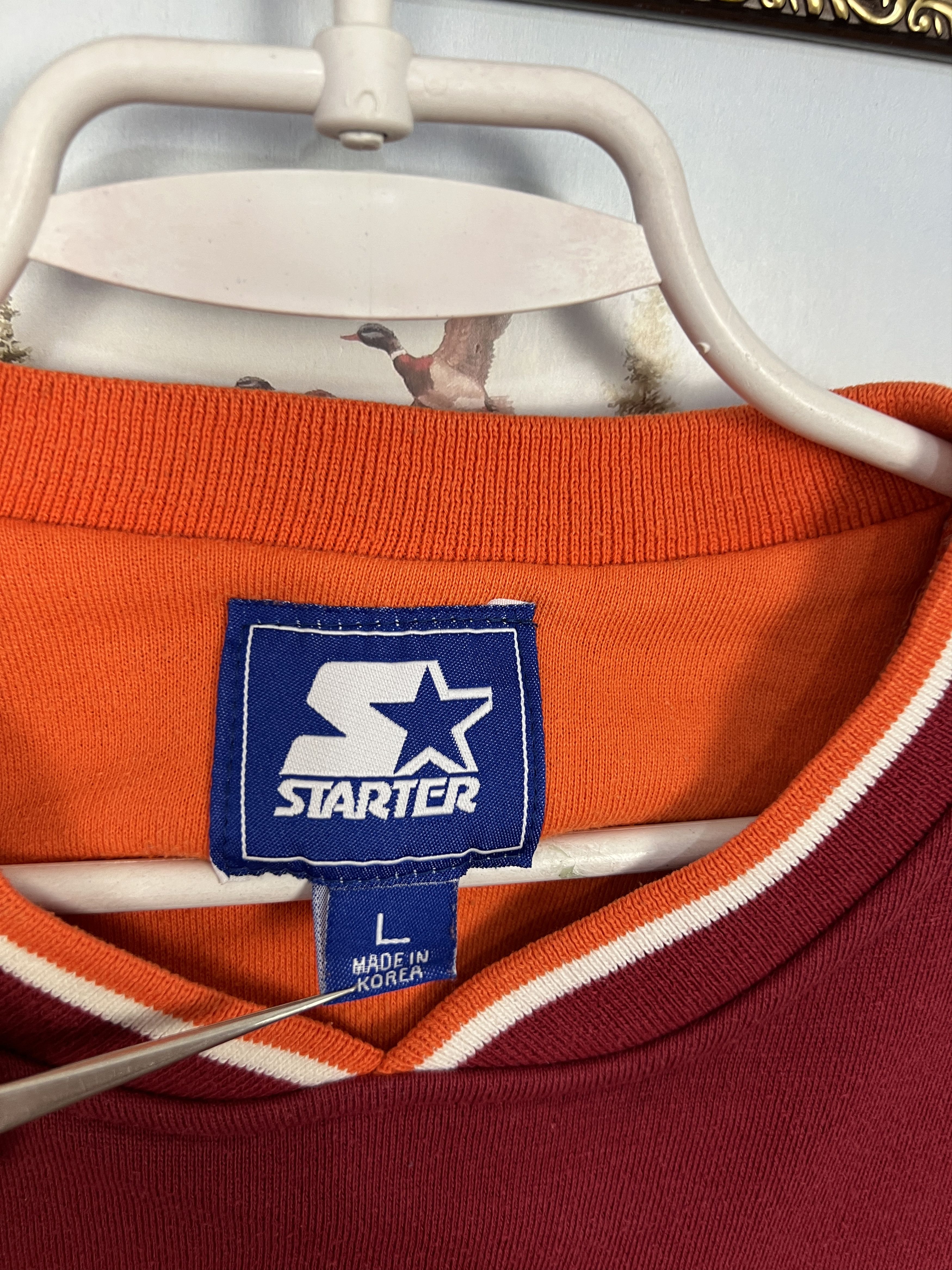 Starter Vintage Virginia Tech Sweatshirt Big Logo Crewneck Rare NCAA Size US L / EU 52-54 / 3 - 6 Thumbnail