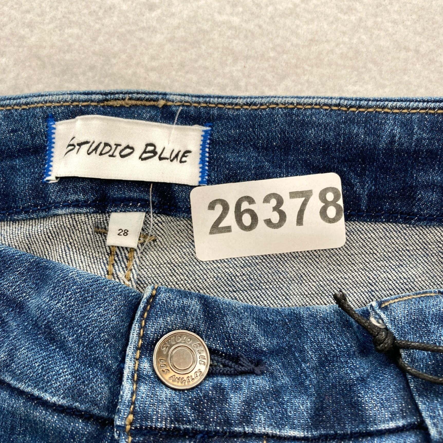 Vintage Studio Blue Jeans Women's 28 Tapered Denim Dark Blue Stretch NWT Regular 5-Pocket Cotton Spandex Jeans Girls Womens Size 28" / US 6 / IT 42 - 5 Thumbnail