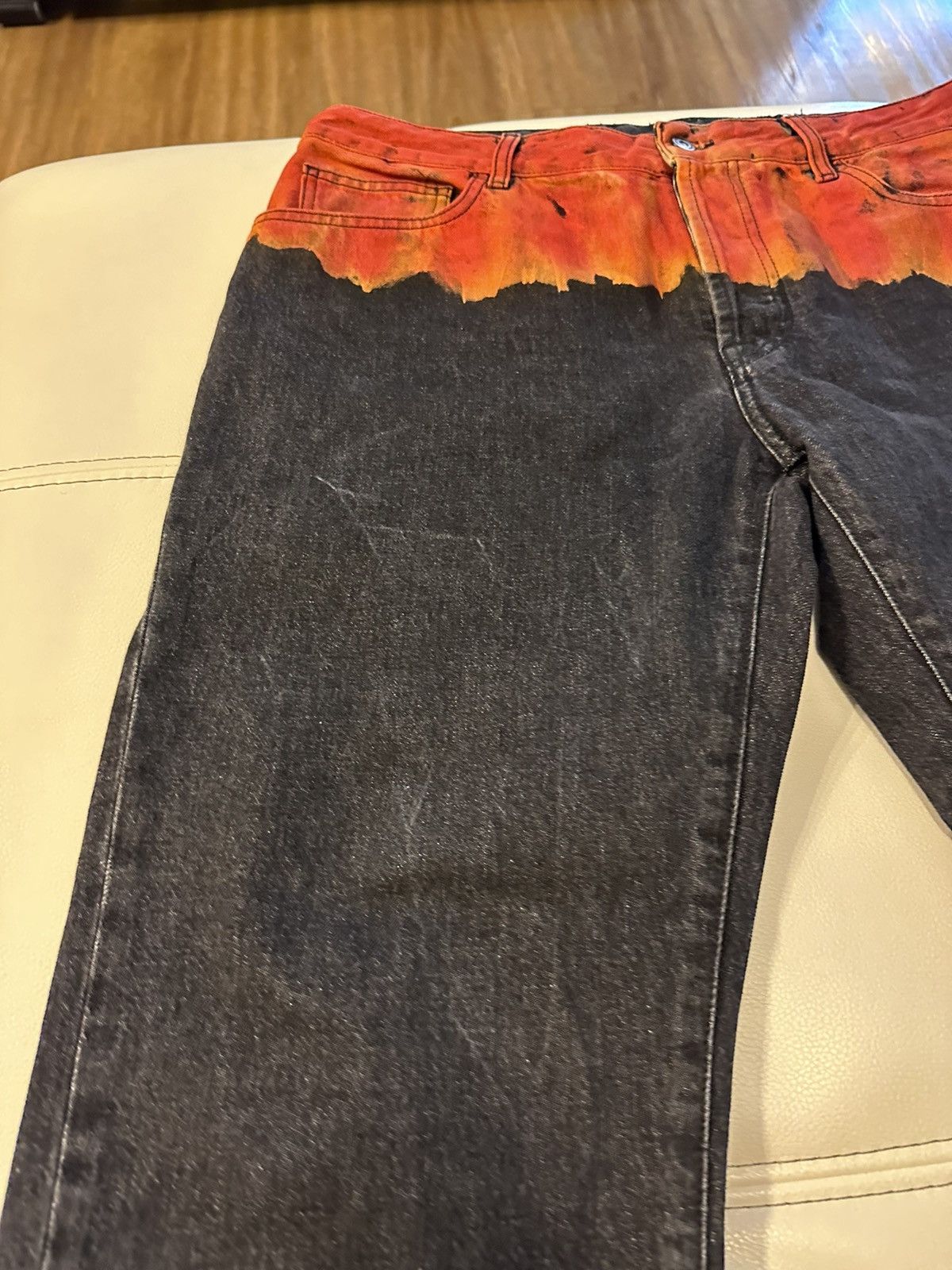 Marcelo Burlon Marcelo Burlon County of Milan Flame Print Jeans Size US 38 / EU 54 - 5 Thumbnail