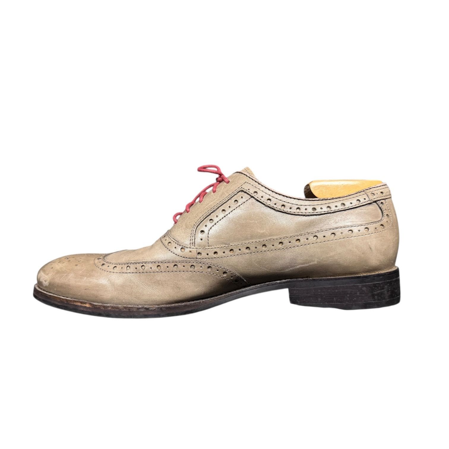 Johnston & Murphy Johnston & Murphy Tyndall Wing Tip Tan Oxford Shoes M 10.5 Size US 10.5 / EU 43-44 - 5 Thumbnail