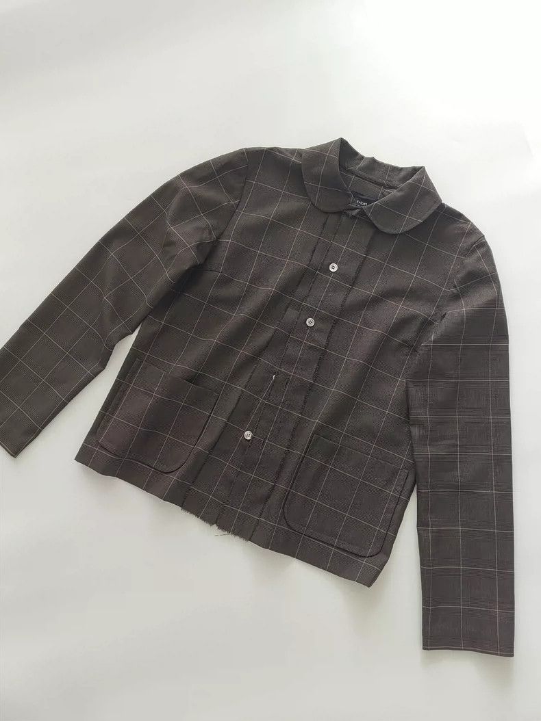 Comme des Garcons COMME des GARCONS Brown Plaid Wool Shirt - dmc Size US M / EU 48-50 / 2 - 1 Thumbnail