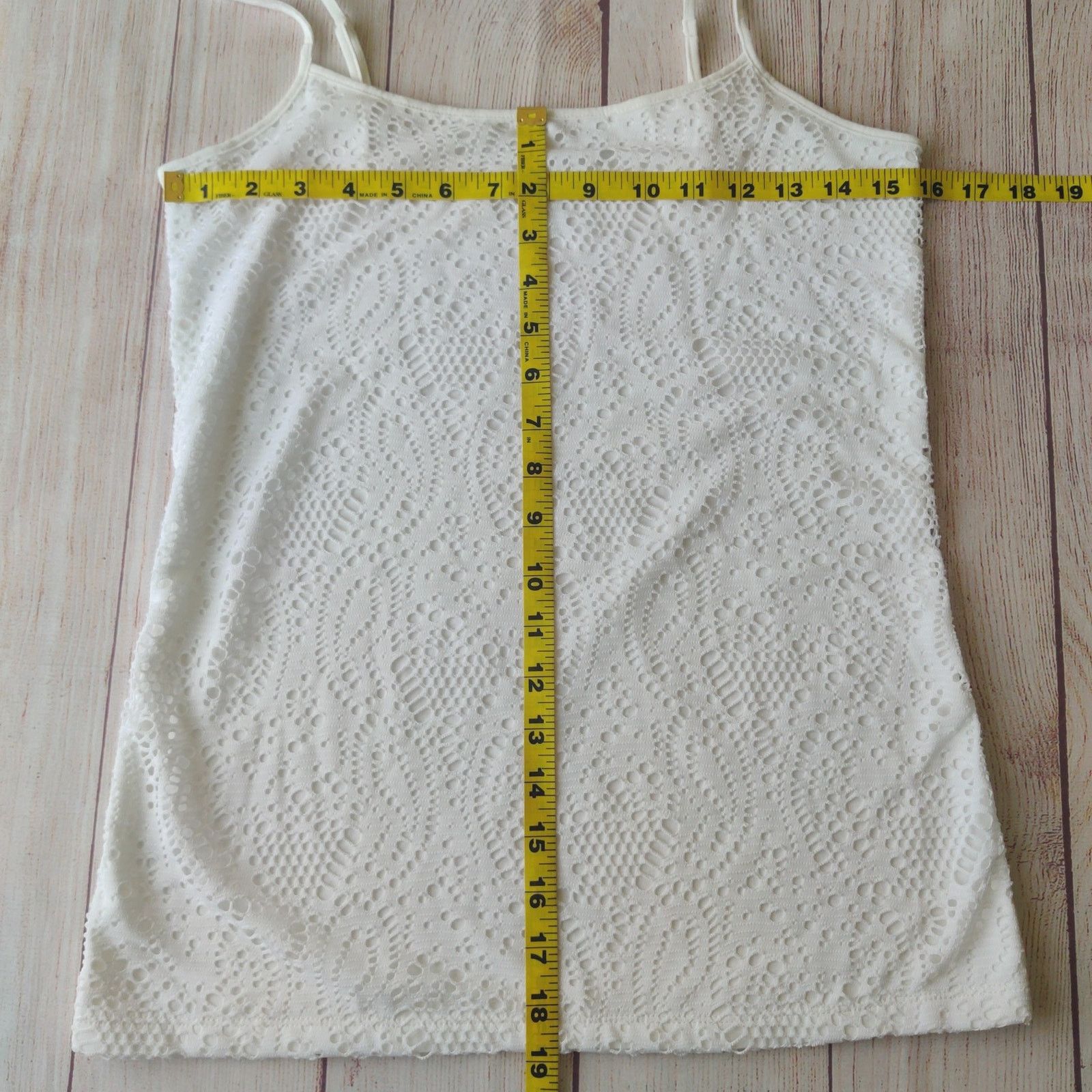 Loft LOFT eyelet overlay white cami sz M NWT Size M / US 6-8 / IT 42-44 - 6 Thumbnail