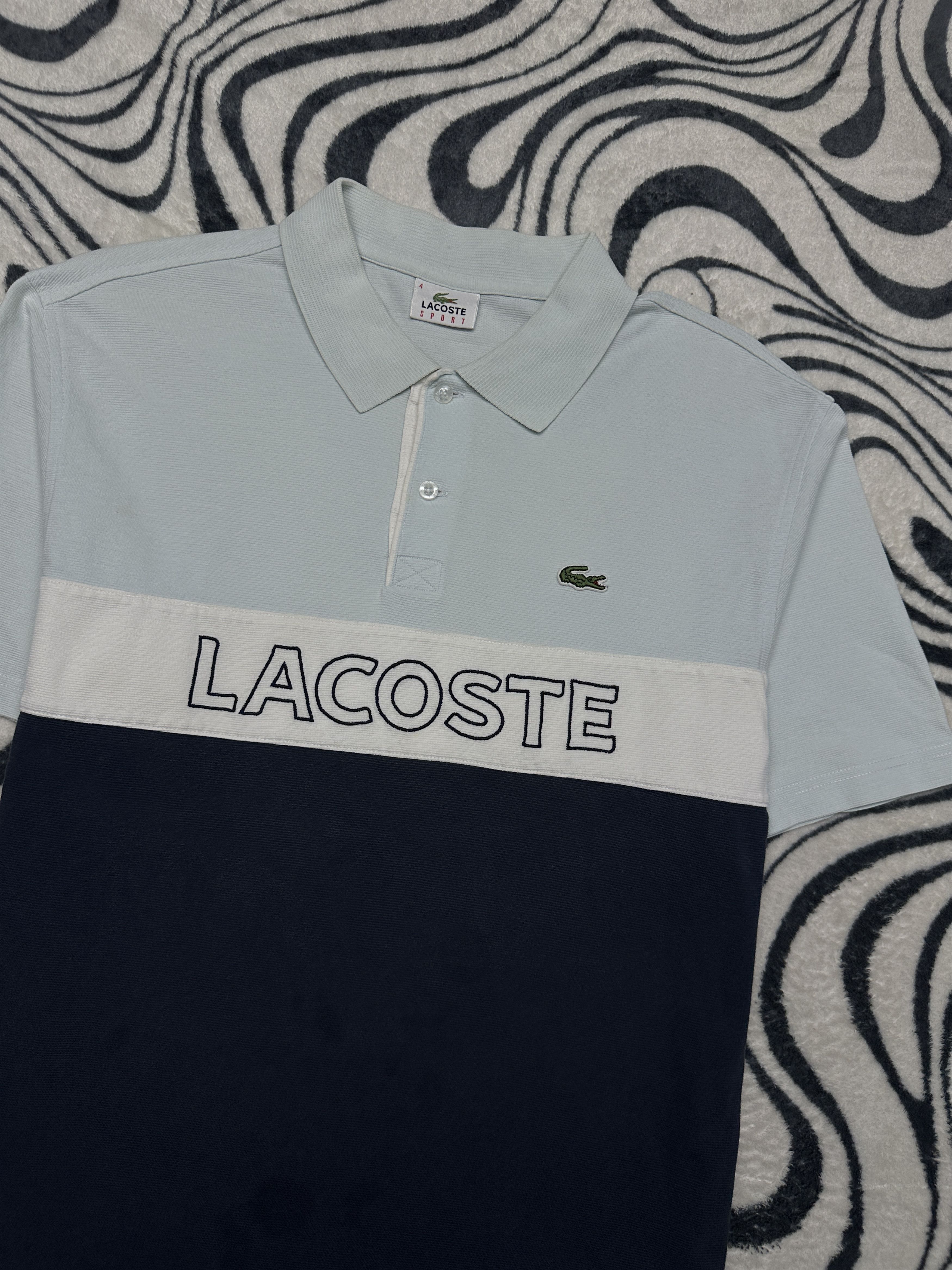 Lacoste Lacoste Vintage Mens Big Logo Polo Shirt Size US M / EU 48-50 / 2 - 2 Thumbnail