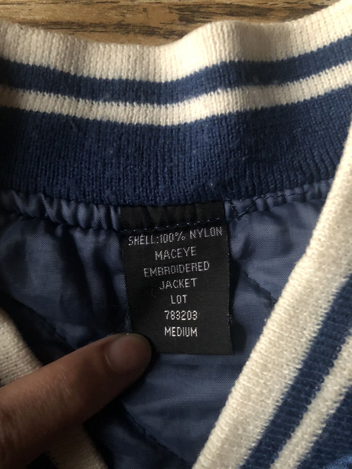 Japanese Brand Vintage Maceye Tiger Embroidery Sukajan Blue Japan Size US M / EU 48-50 / 2 - 7 Thumbnail