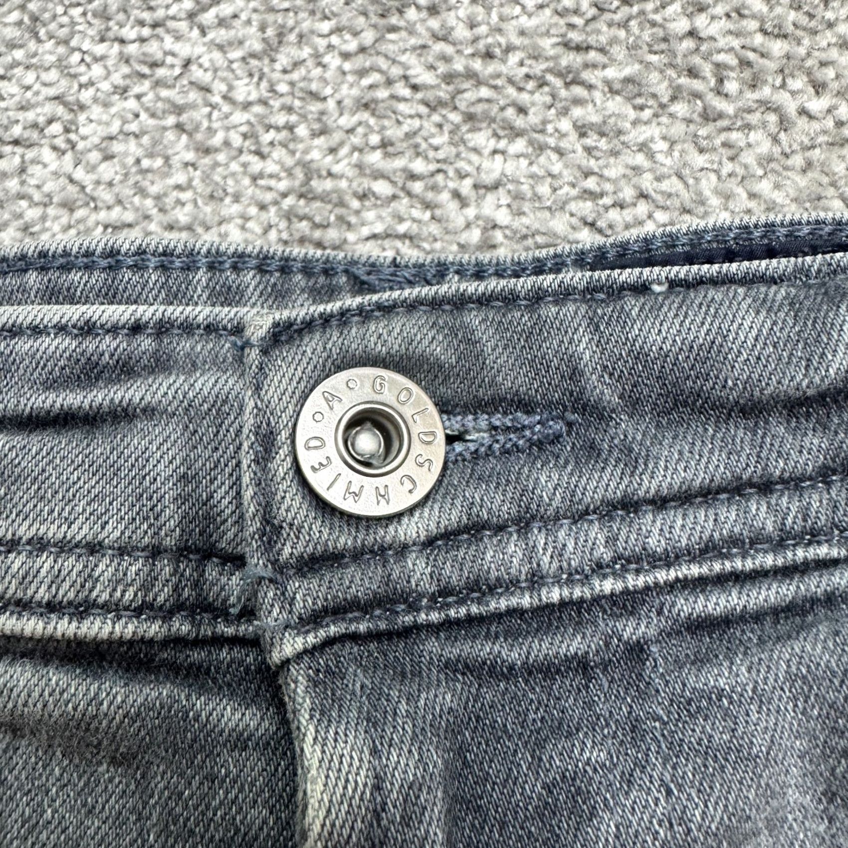 Vintage AG Adriano Goldschmied The Tellis Slim Fit Denim Jeans Mens 31x34 Gray Size US 31 - 3 Thumbnail