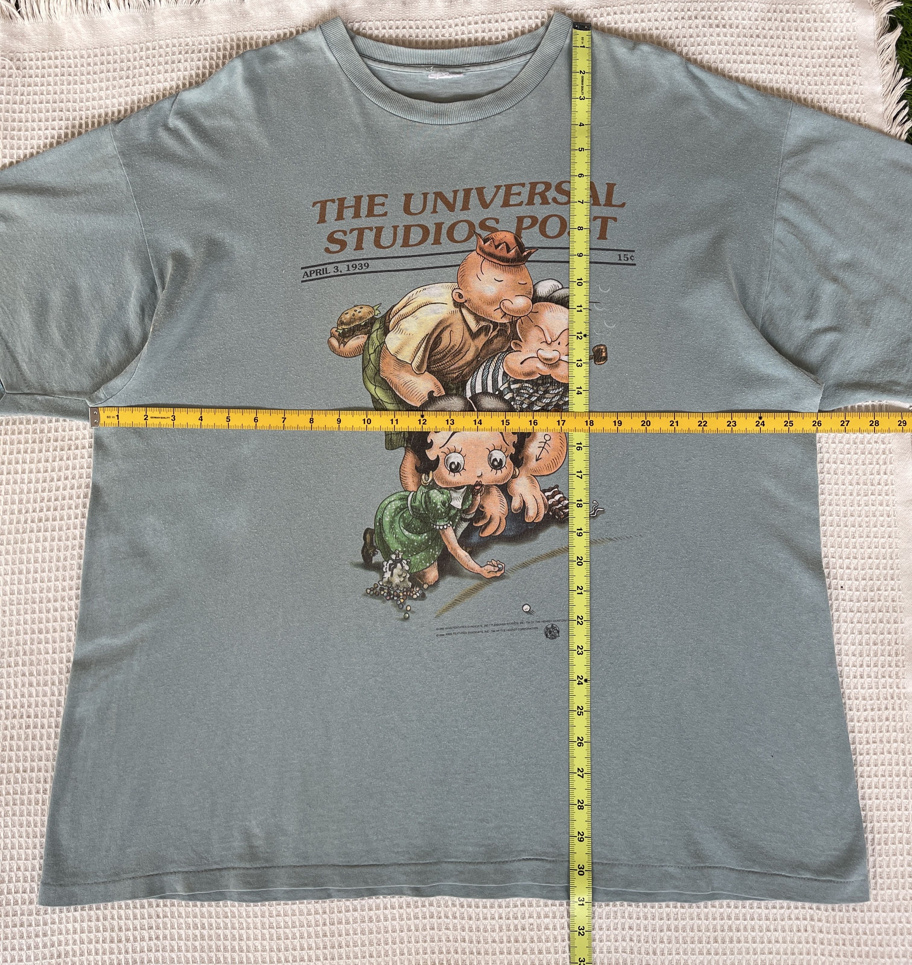 Cartoon Network Vintage90s‼️Universal Studios Popeye & Olive Betty Boop Wimpy Size US XXL / EU 58 / 5 - 4 Thumbnail