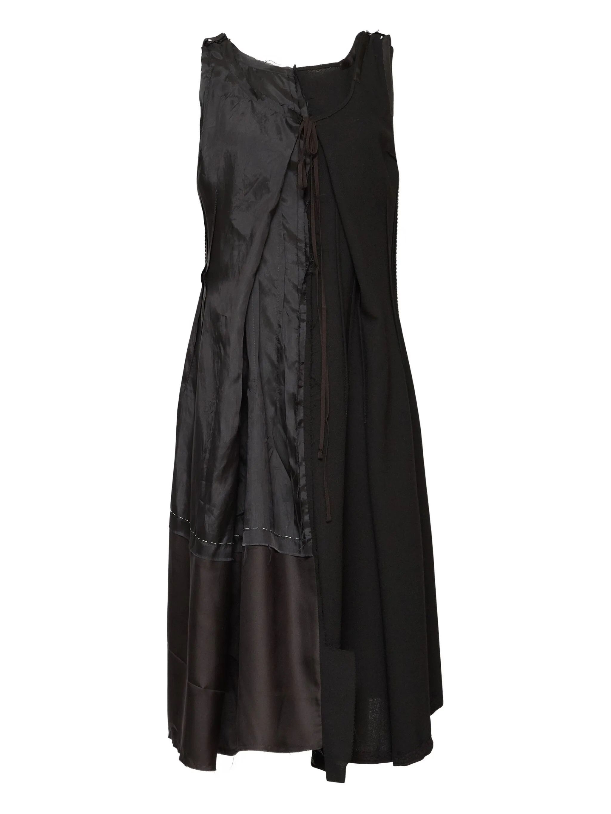 Maison Margiela o1w1db10526 Virgin Wool Midi Dress in Black Size XS / US 0-2 / IT 36-38 - 1 Thumbnail
