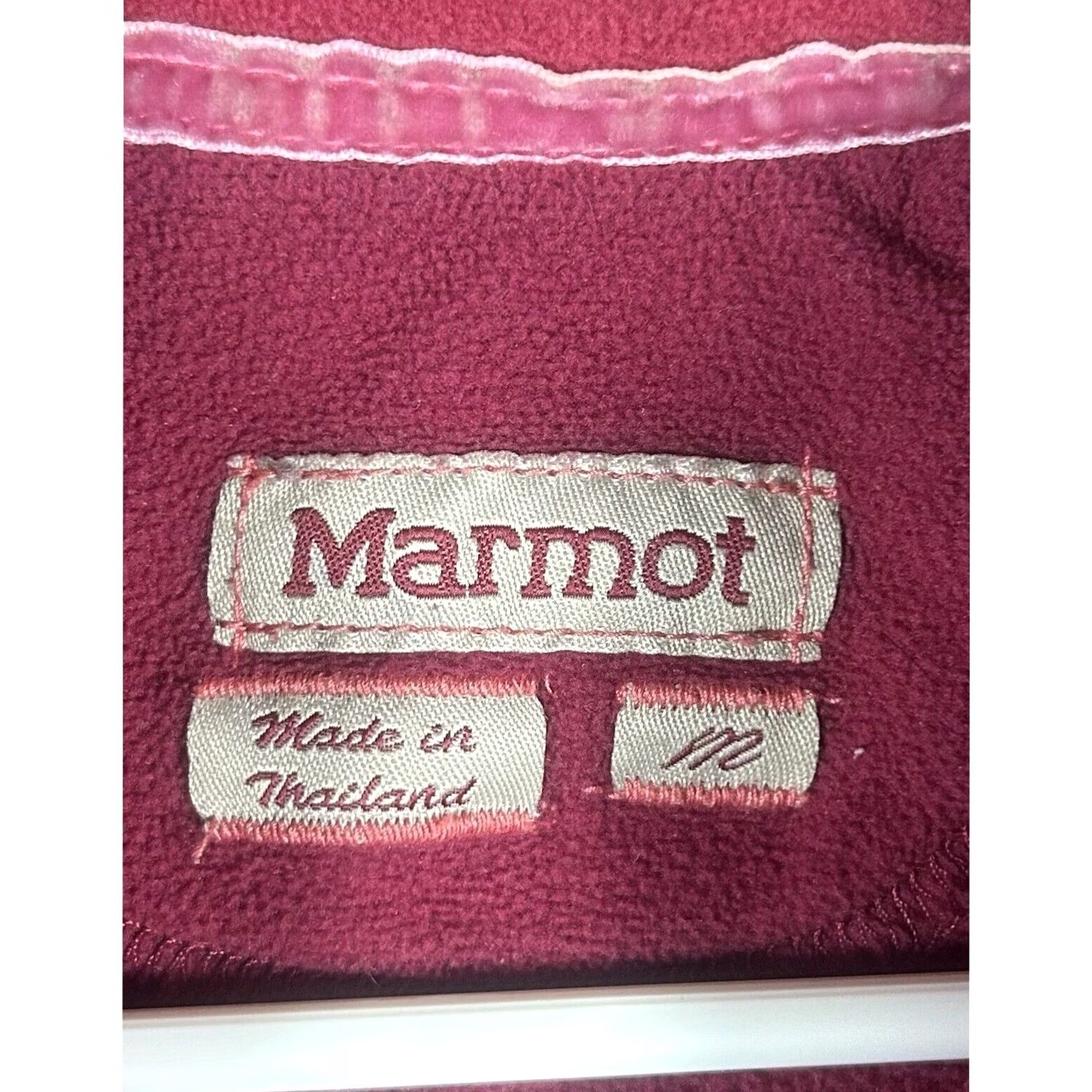 Marmot Marmot 1/4 Zip Fleece Pullover Womens Medium Red Hiking Long Sleeve Jackson Hole Sweater Casual Womens Size M / US 6-8 / IT 42-44 - 4 Thumbnail