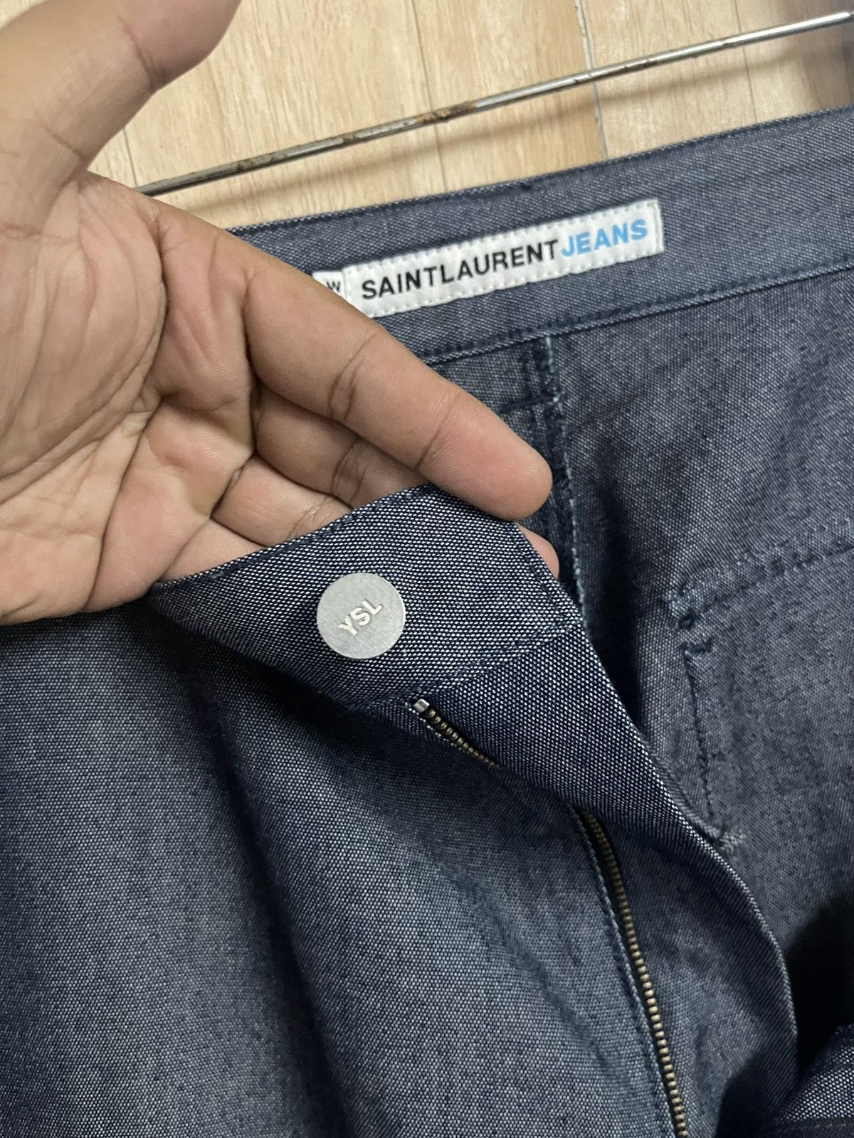 Saint Laurent Paris Saint Laurent Denim French Work Wear Baggy W30 L40 Vintage Size US 30 / EU 46 - 3 Thumbnail