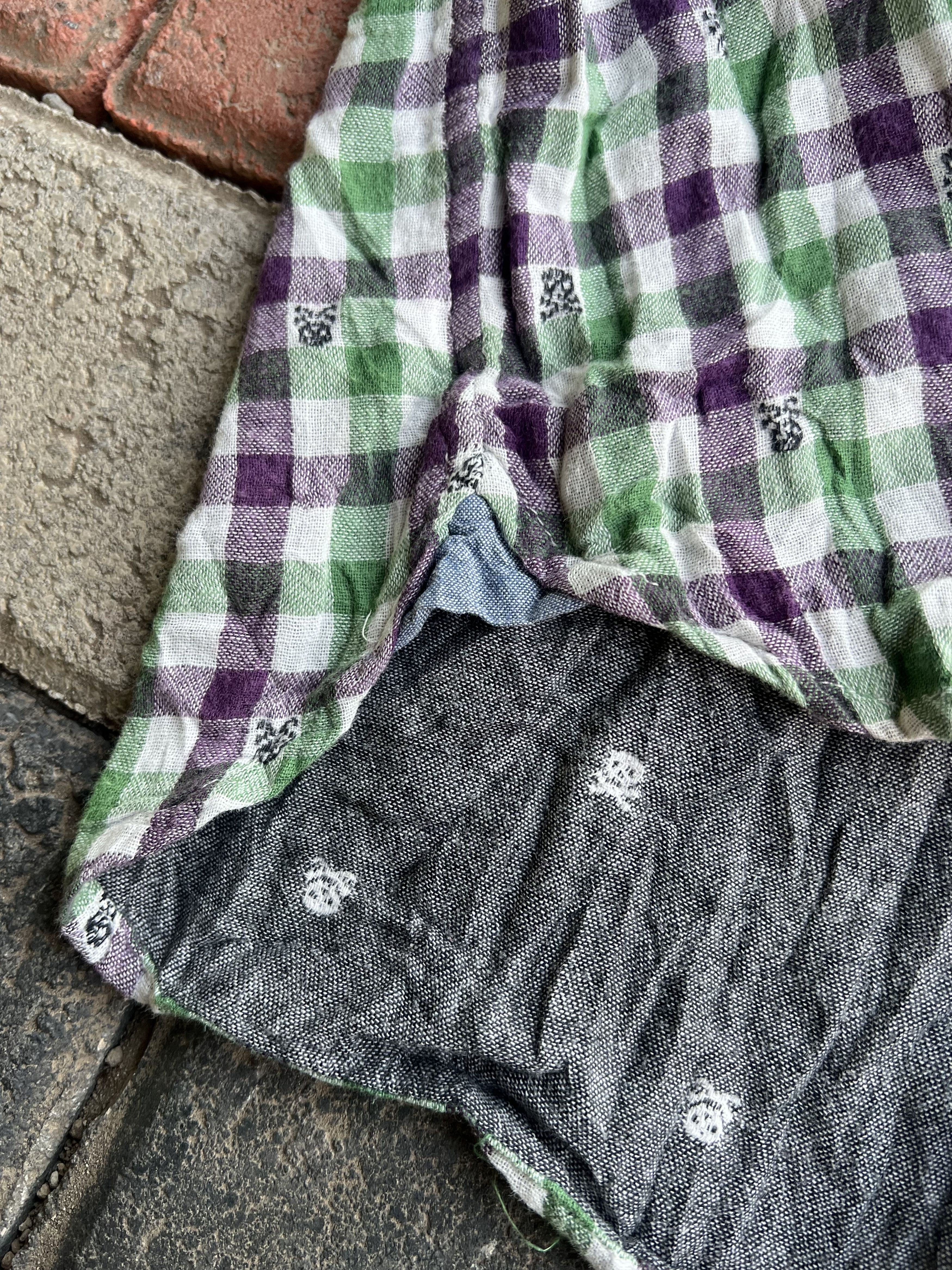 Beams Plus 2000s Beams Heart Japanese Skull Mini Pattern Plaid Shirt Size US M / EU 48-50 / 2 - 5 Thumbnail