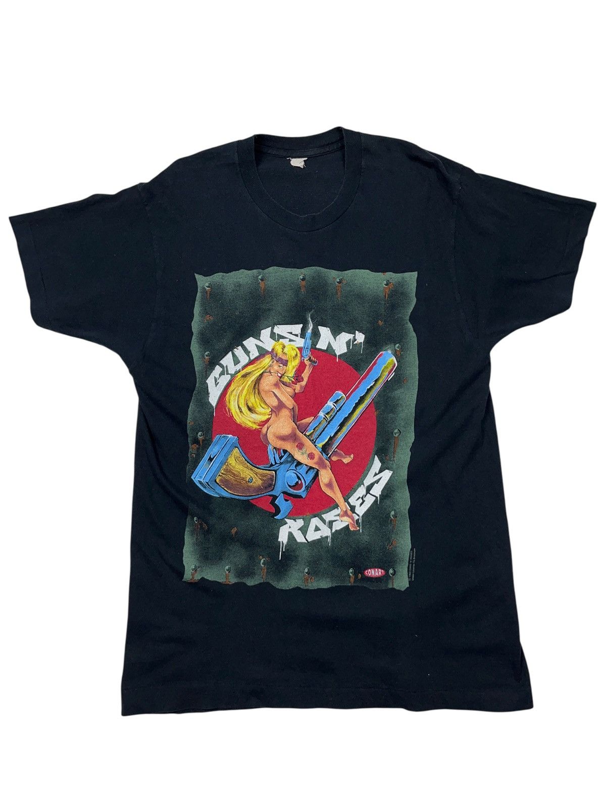 Guns N' Roses Vintage 1992 Conart Guns N Roses 91-92 Revolver T-shirt Size US L / EU 52-54 / 3 - 1 Thumbnail