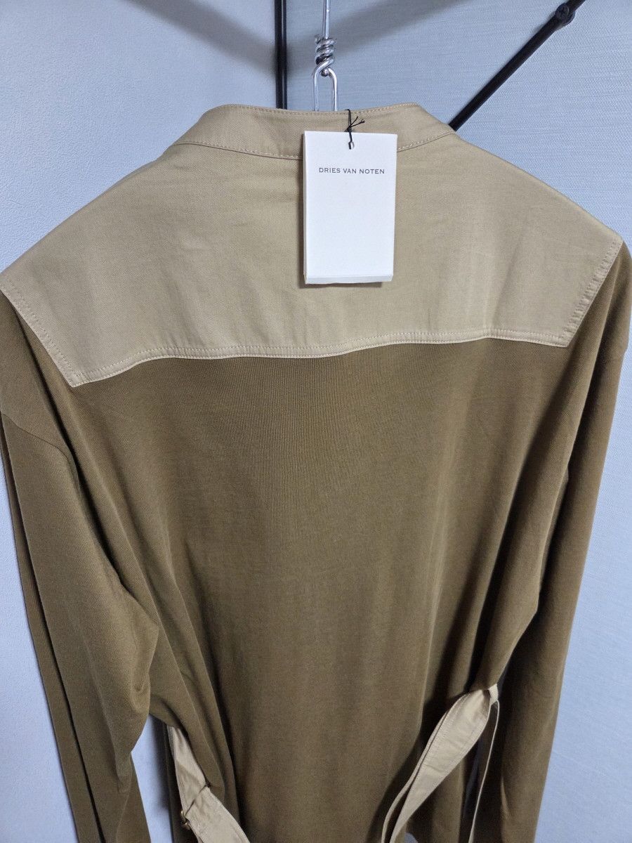 Dries Van Noten Dries Van Noten Round Collar Attached Belt Shirt Size US S / EU 44-46 / 1 - 8 Thumbnail