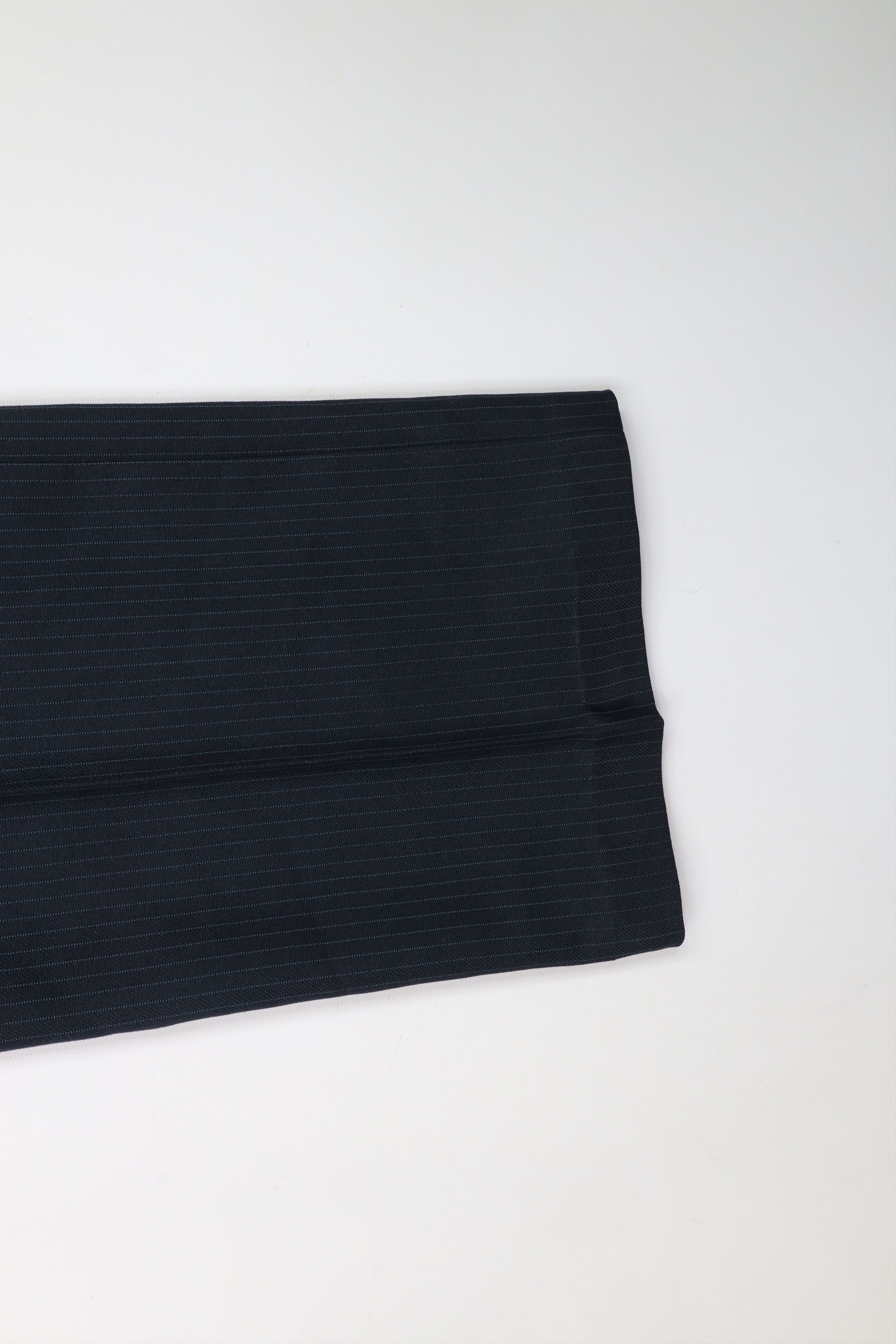 Vintage Vintage 70s Streetwear Knit Flared Wide Leg Chino Pants Navy Size US 34 / EU 50 - 8 Thumbnail