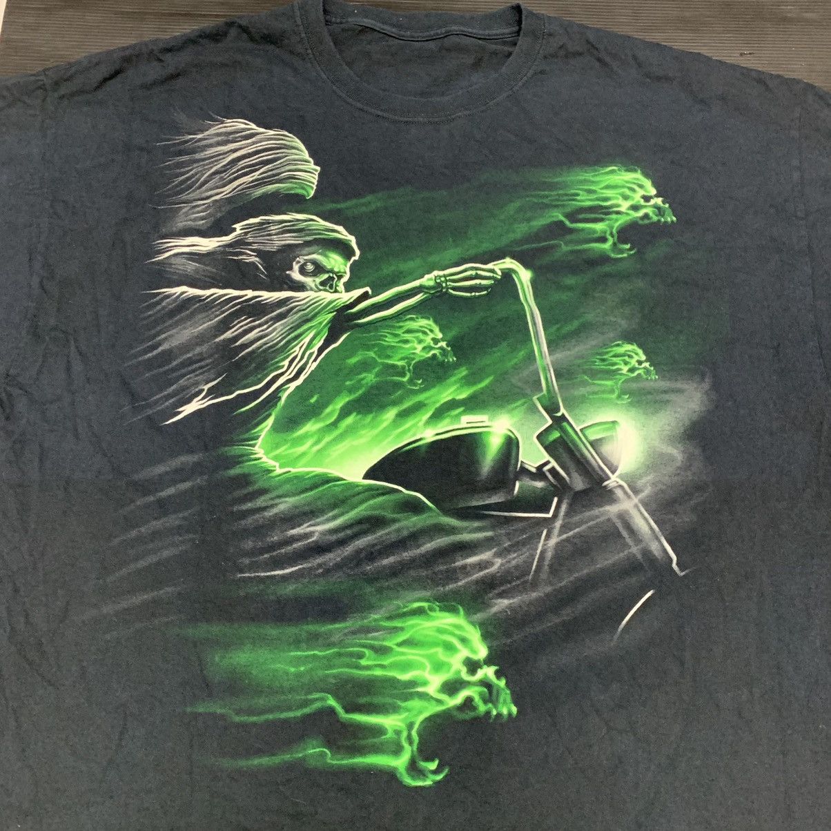 Liquid Blue Grailed! Y2K Hell Ghost Rider Motorcyle Oversize Printed Tee Size US XXL / EU 58 / 5 - 3 Thumbnail