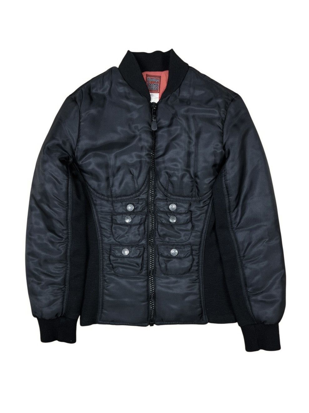 Jean Paul Gaultier × Vintage Jean Paul Gaultier 6-pack Muscle Bomber Jacket Size US XS / EU 42 / 0 - 1 Thumbnail