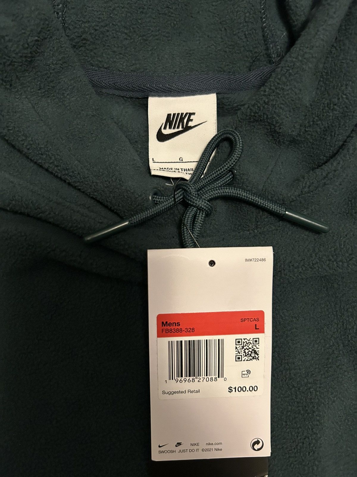 Nike Nike Polar Fleece Pullover Hoodie Size US L / EU 52-54 / 3 - 2 Thumbnail