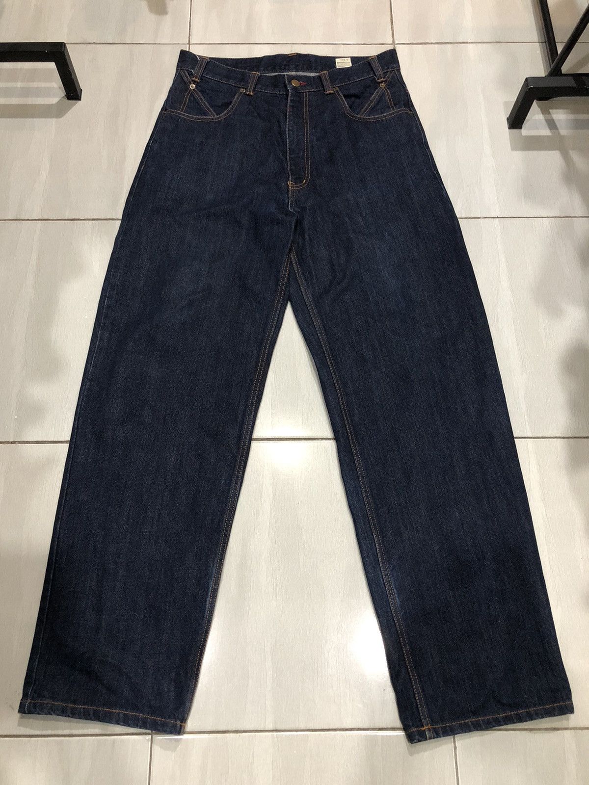 Japanese Brand Free Farm Hand 👖BIG PANTS👖 Japanese Denim Pants Loose Fit Size US 32 / EU 48 - 1 Thumbnail