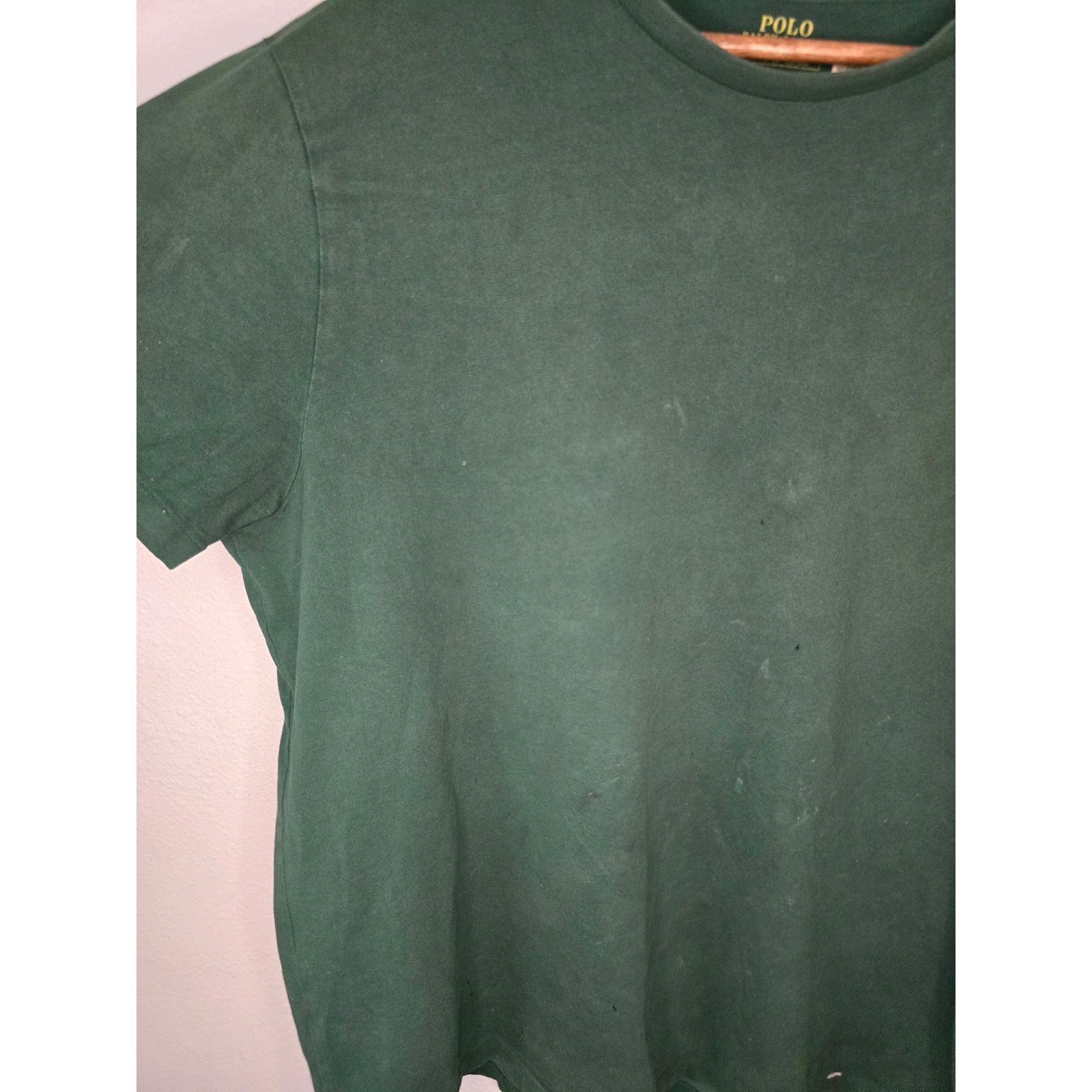 Polo Ralph Lauren Polo Ralph Lauren Shirt Dark Green XL Distressed Tee Size US XL / EU 56 / 4 - 4 Thumbnail