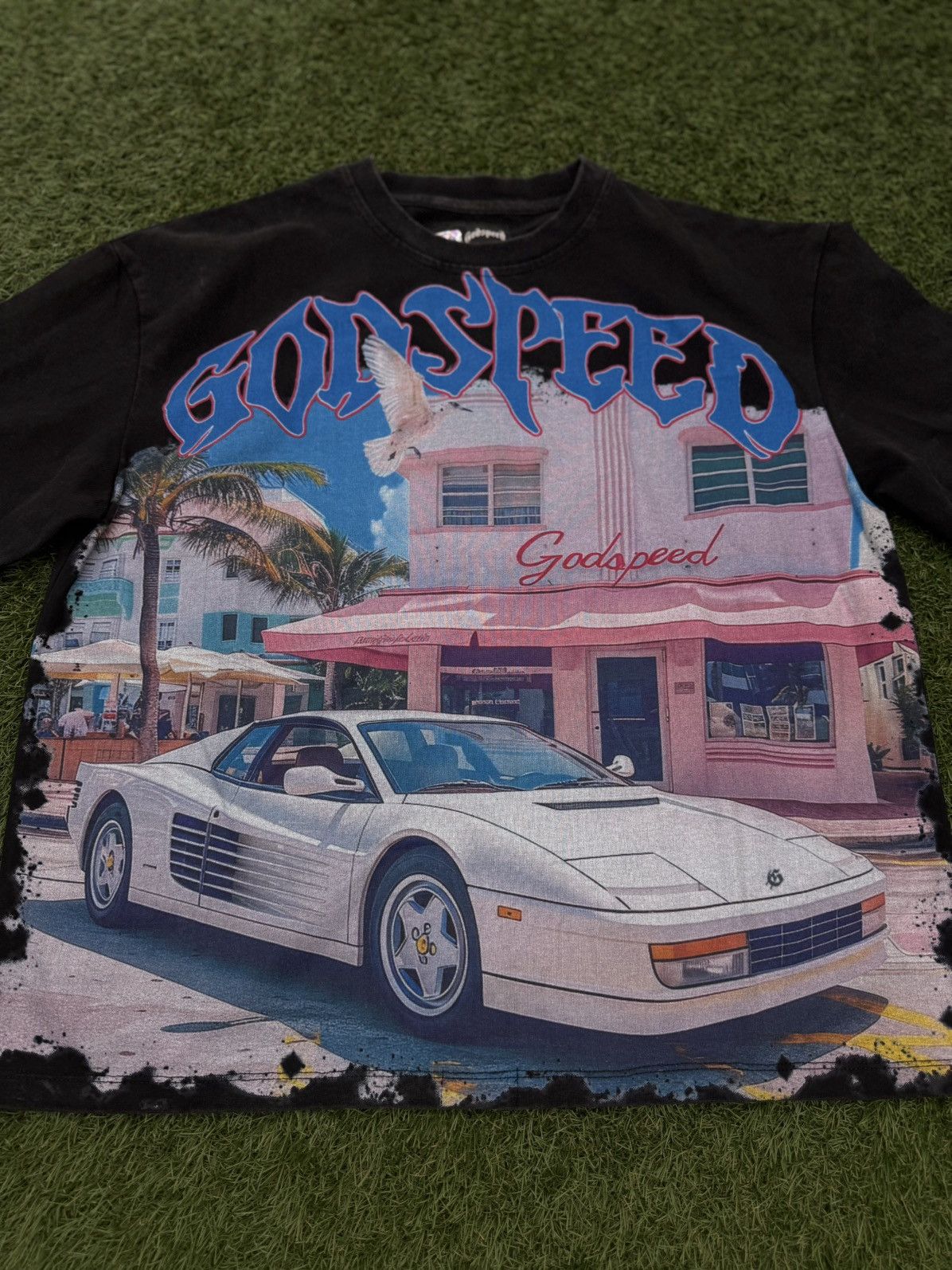 Godspeed Godspeed Black Miami Car Tee Shirt Size Small (NEW) Size US S / EU 44-46 / 1 - 1 Thumbnail