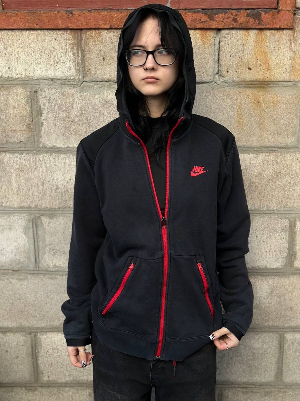Nike VTG Nike Zip Hoodie Tech Fleece Size M Y2K 00s USA Hype Size US M / EU 48-50 / 2 - 3 Thumbnail