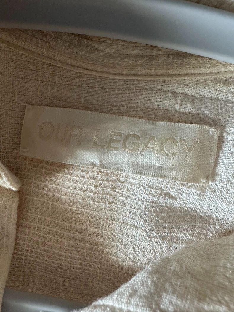 Our Legacy Our Legacy size46 Colorful pleated loose linen shirt Size US S / EU 44-46 / 1 - 5 Thumbnail