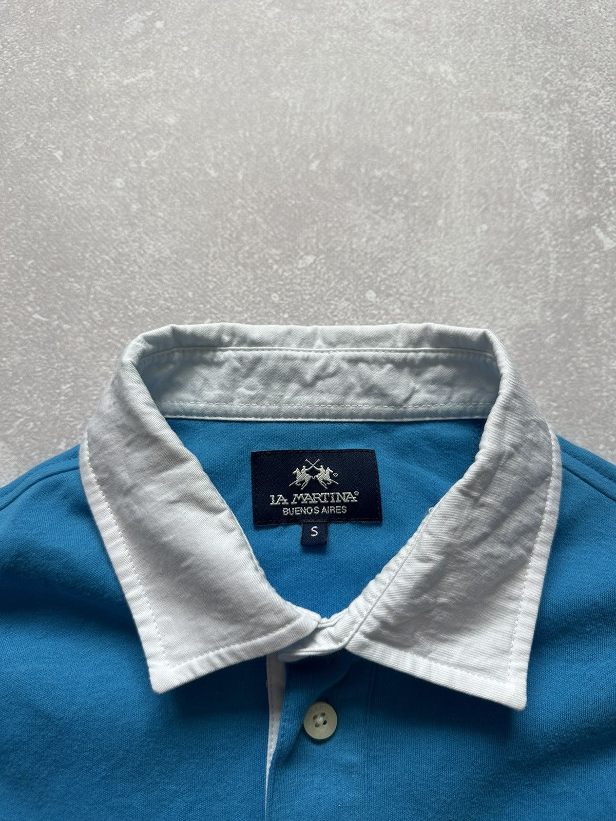 La Martina LONGSLEEVE POLO SHIRT WITH BRANDED EMBROIDERY LA MARTINA Size US S / EU 44-46 / 1 - 4 Thumbnail
