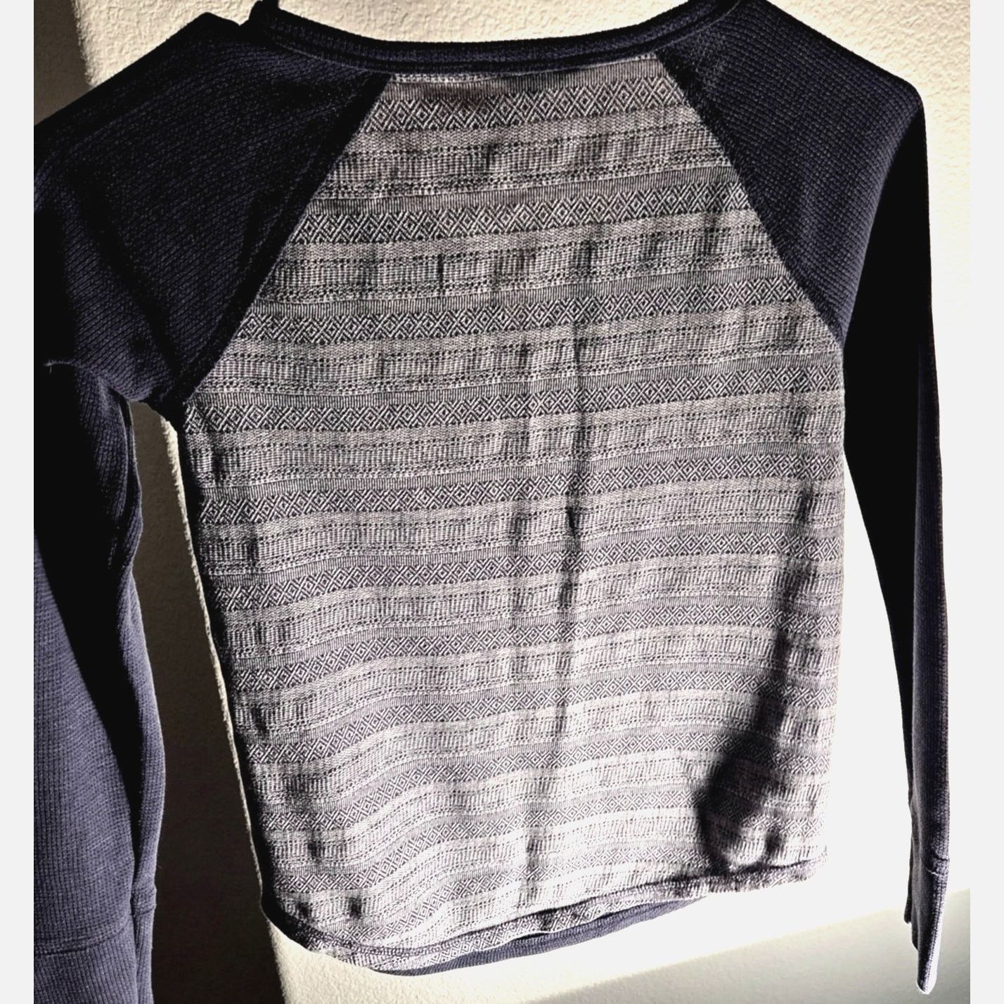 Lucky Brand Lucky Brand Thermal Henley - Navy Blue & Grey - XS Size XS / US 0-2 / IT 36-38 - 5 Thumbnail