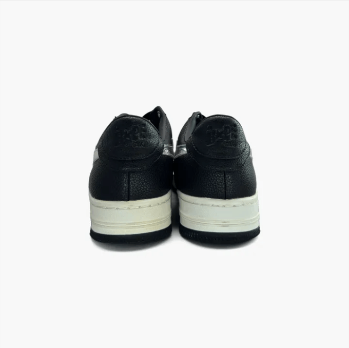Bape ABATHINGAPE low cut board shoes for men, black and white Size US 11 / EU 44 - 5 Thumbnail