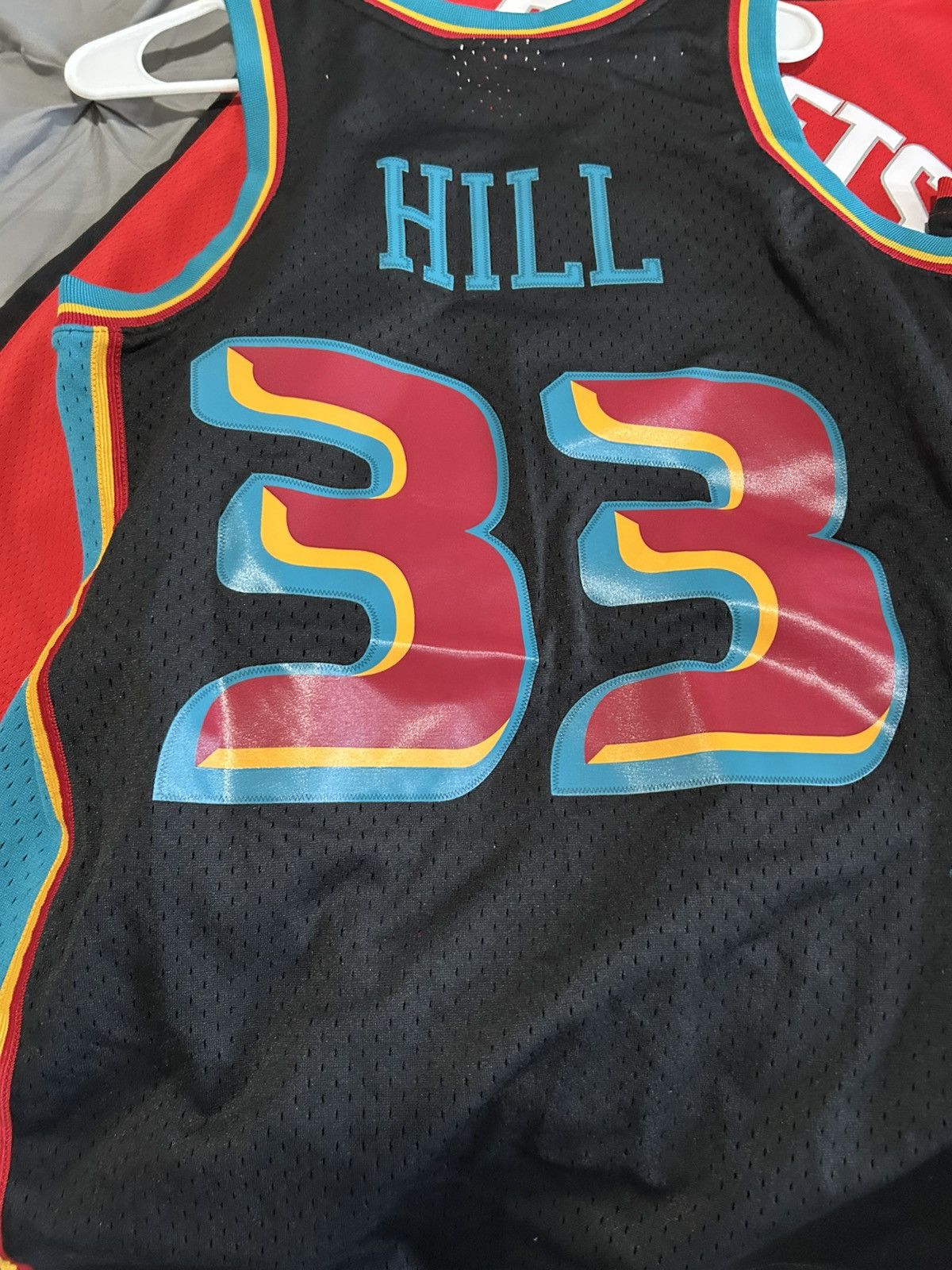 NBA Hardwood Classic Grant Hill piston jersey Size US L / EU 52-54 / 3 - 3 Thumbnail