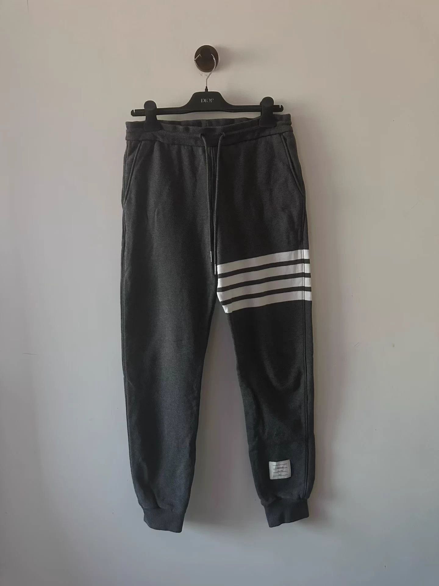 Thom Browne Thom Browne Dark Gray Knit Sweatpants Size 2 Size 26" / US 2 / IT 38 - 1 Thumbnail