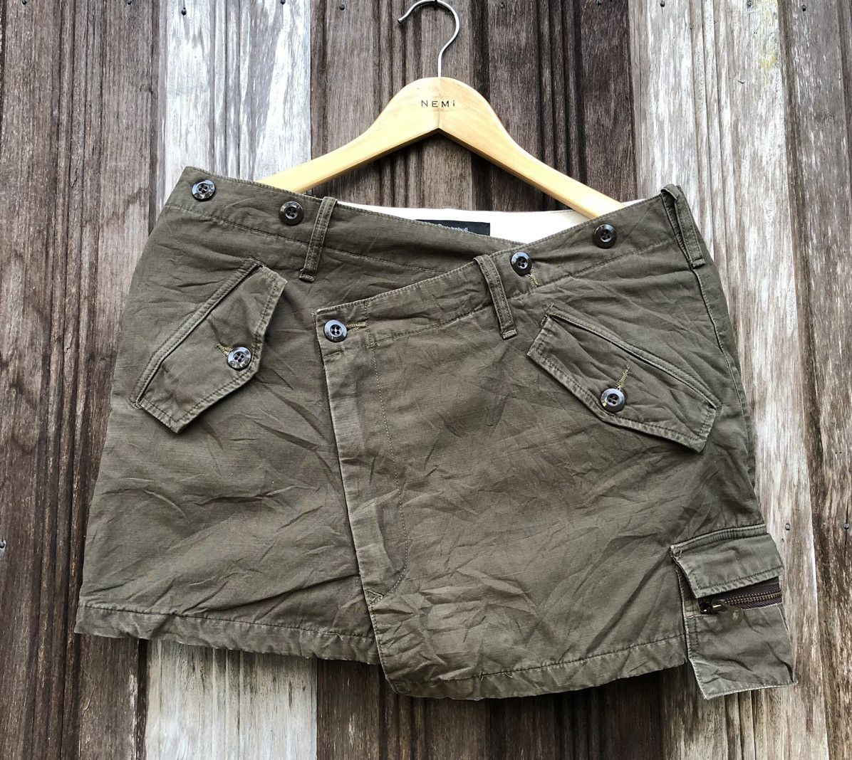 Johnbull Japanese Johnbull Kojima Japan Military Cargo Skirt Size 30" / US 8 / IT 44 - 7 Thumbnail