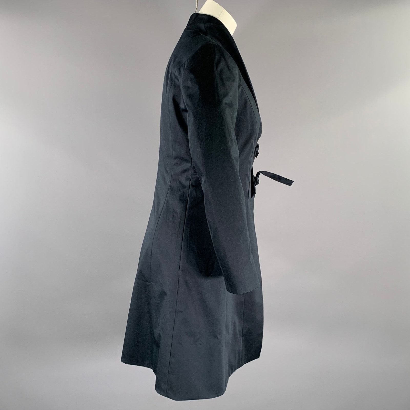 Other PAUW Size XS Navy Cotton Blend Solid Kimono Jacket Size XS / US 0-2 / IT 36-38 - 2 Thumbnail