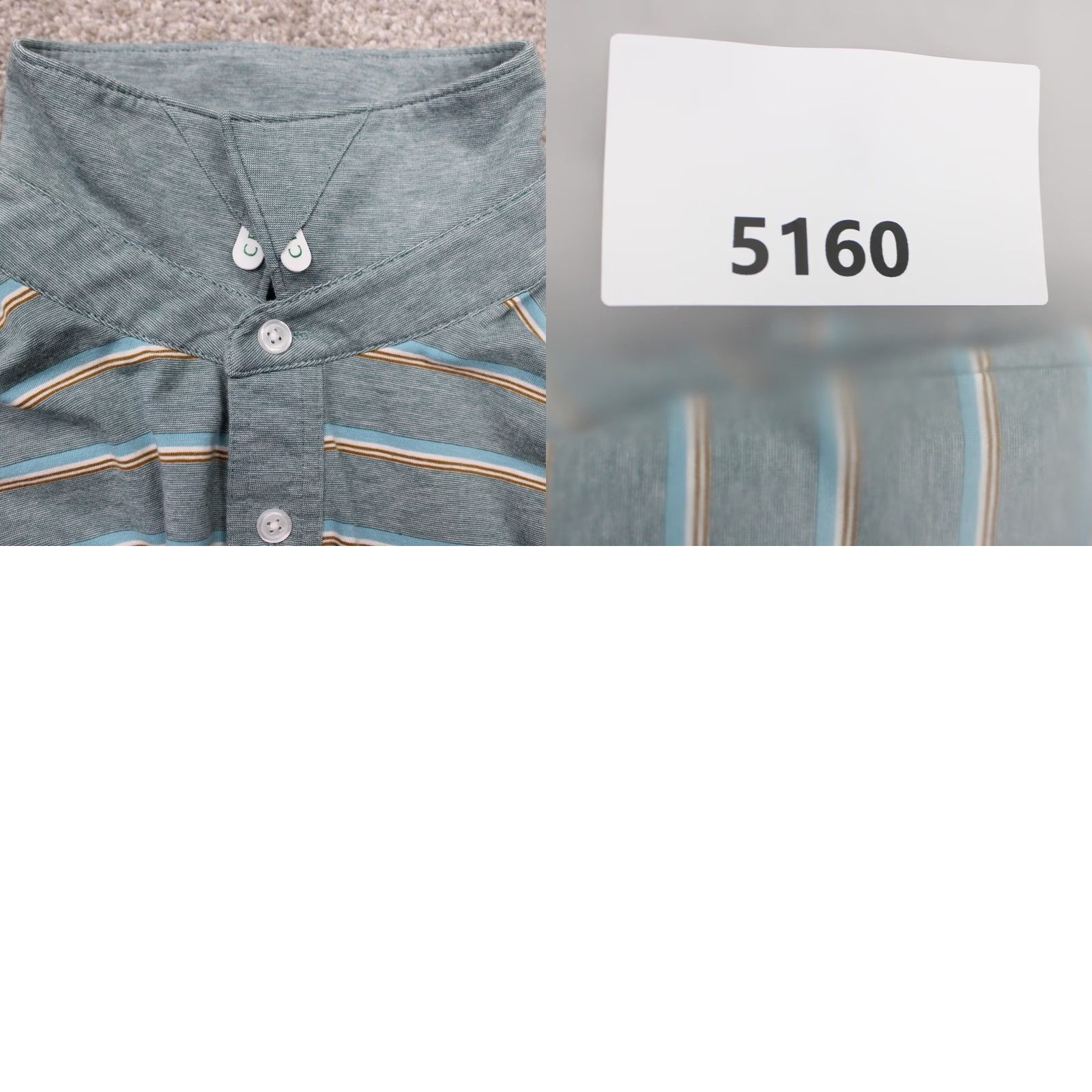 Vintage Criquet Polo Shirt Mens XL Blue/Green Pima Cotton Stretch Golf S/S 4 Button Size US XL / EU 56 / 4 - 9 Thumbnail