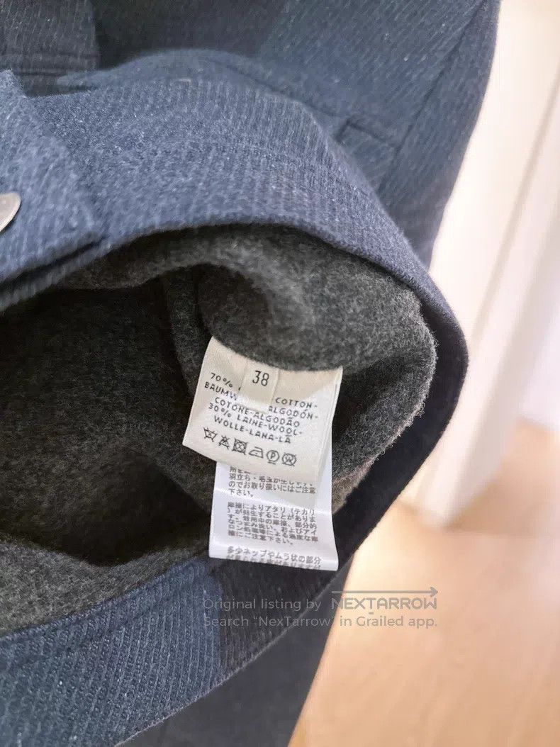 Other Hermes Dark Blue Denim Style Woolen Jacket Size XS / US 0-2 / IT 36-38 - 9 Thumbnail