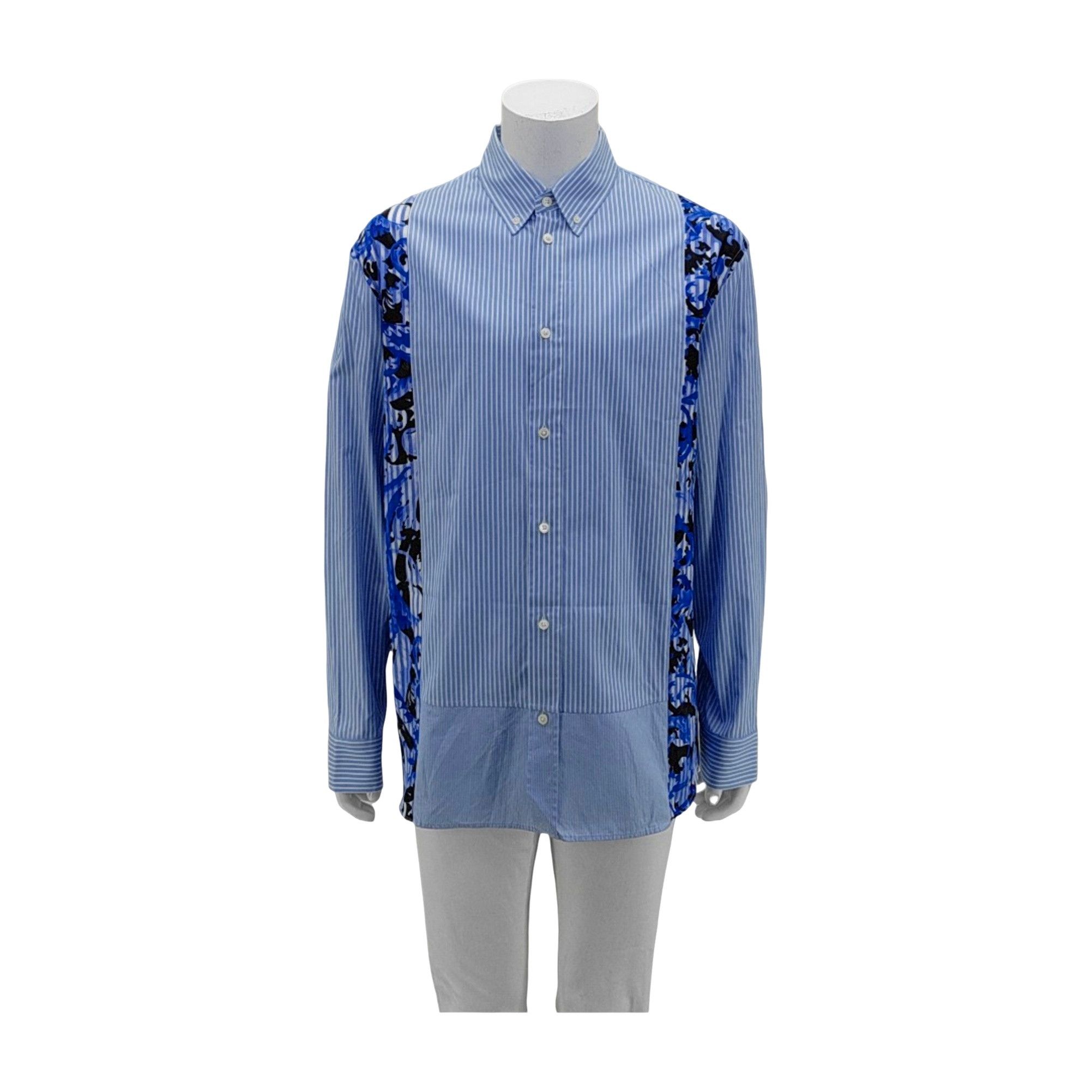 Versace Versace Striped Baroque Panel Shirt 39 Size US M / EU 48-50 / 2 - 1 Thumbnail