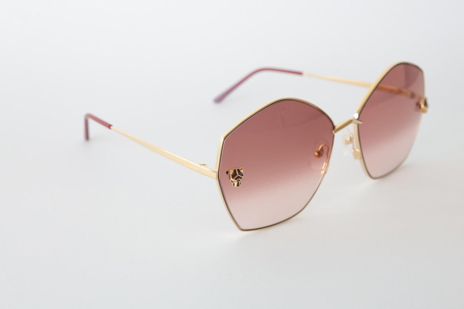 Cartier New Cartier eyewear optical sunglasses CT0356S 003 gold red Size ONE SIZE - 6 Thumbnail