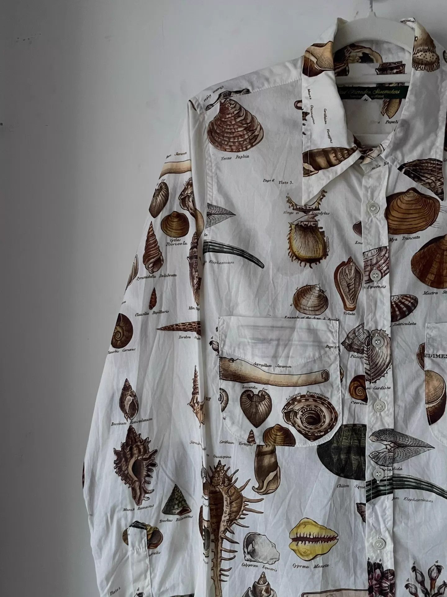 Paul Harnden Shoemakers Paul Harnden S/S16 Shell Print Cotton Shirt M Size US M / EU 48-50 / 2 - 4 Thumbnail