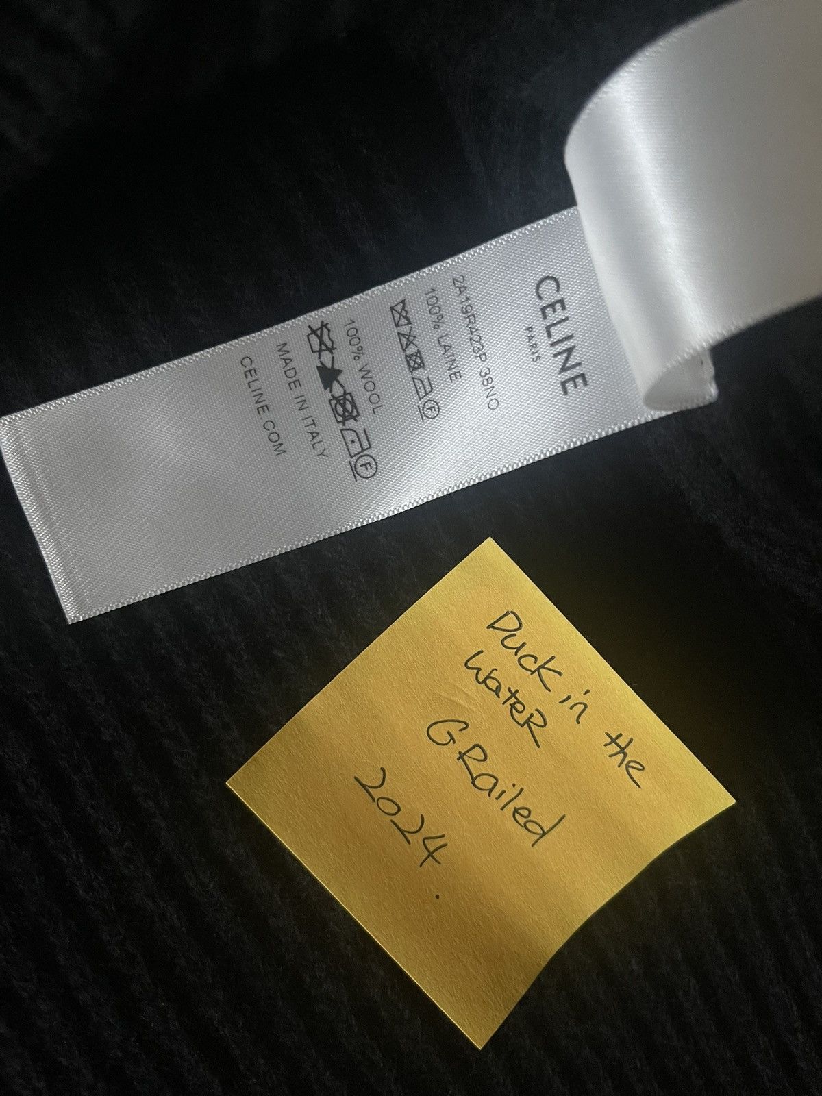 Celine celine oversized sweater in ribbed wool Size US XS / EU 42 / 0 - 4 Thumbnail
