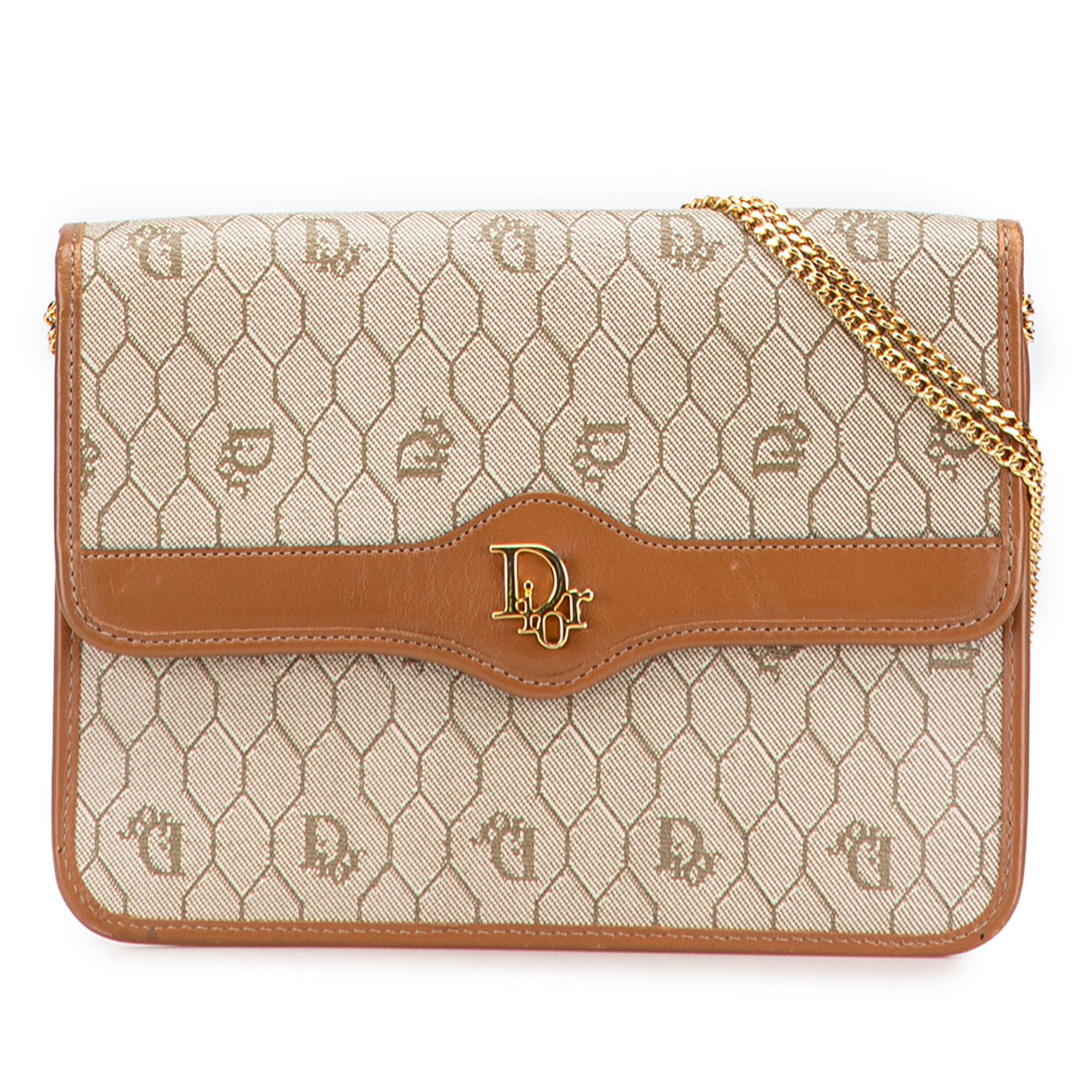 Dior Dior Honeycomb Coated Canvas Chain Shoulder Bag Size ONE SIZE - 1 Thumbnail