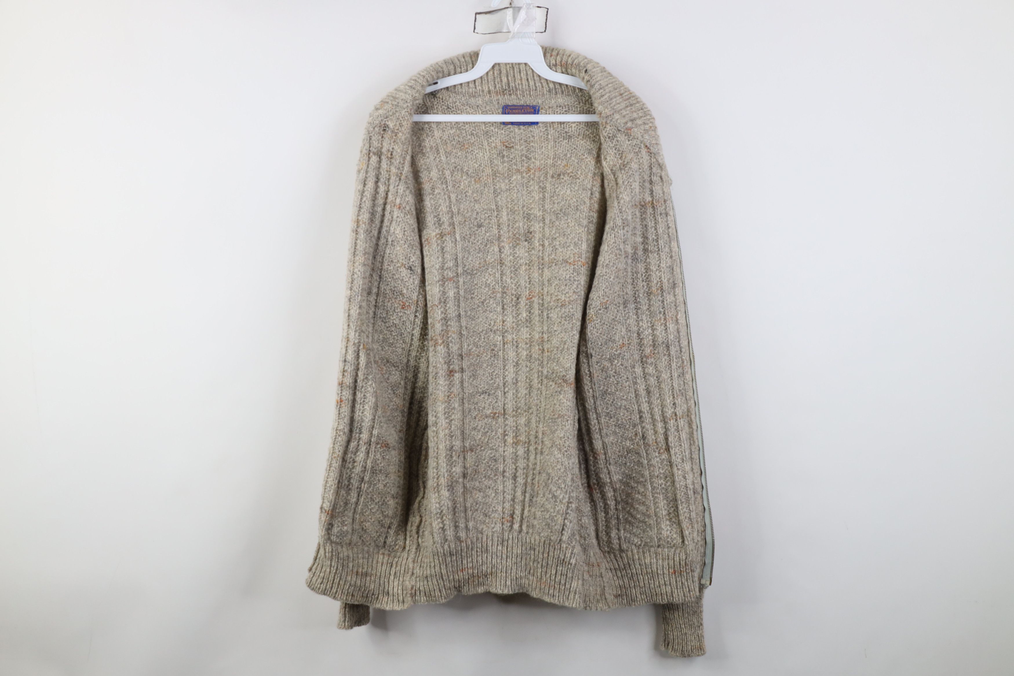 Pendleton Vintage 70s Pendleton Wool Knit Shawl Cardigan Sweater Size US L / EU 52-54 / 3 - 8 Thumbnail