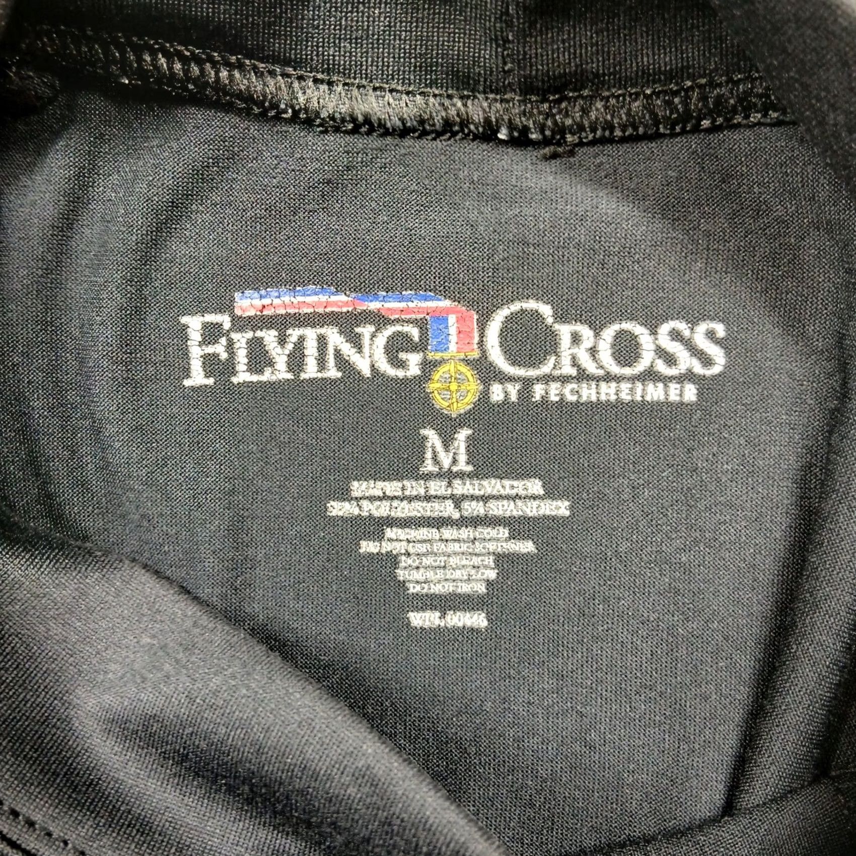 Layer 8 Flying Cross Base Layer Shirt Mens M Black Long Sleeve Mock Neck Pullover Performance Stretch Moisture Wicking Breathable Athletic Knit Size US M / EU 48-50 / 2 - 4 Thumbnail