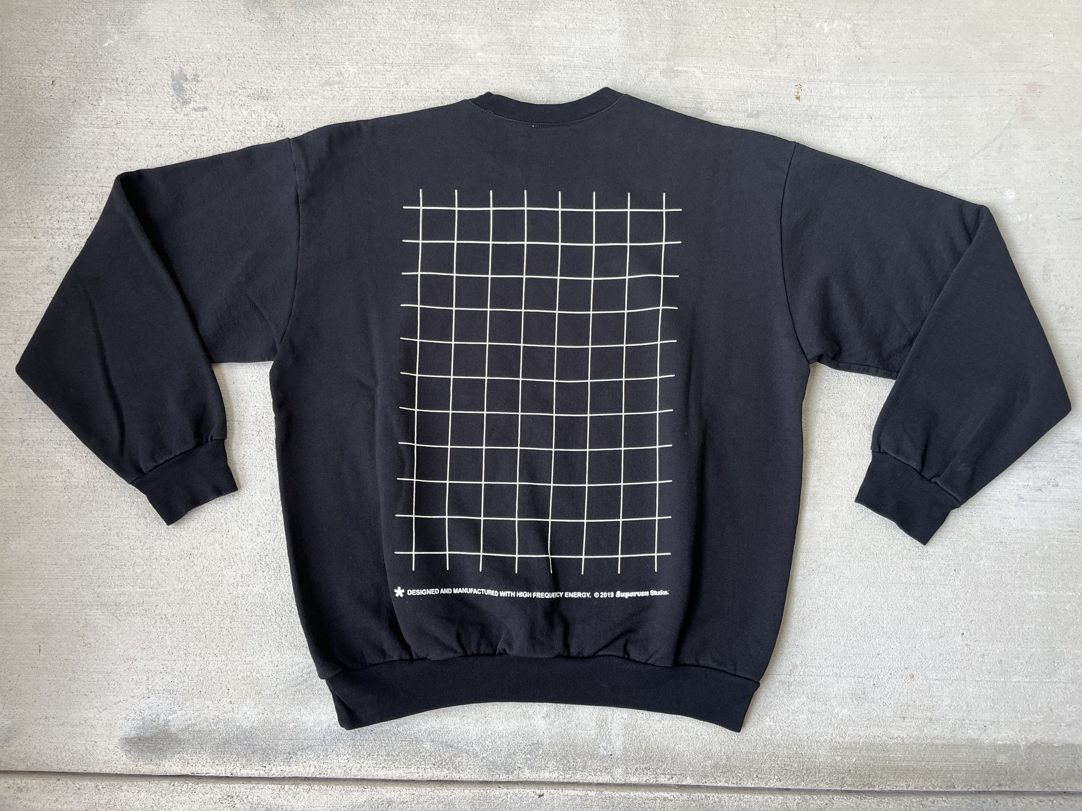 Other Supervsn Grid Fleece Crewneck Sweatshirt Size US XL / EU 56 / 4 - 4 Thumbnail